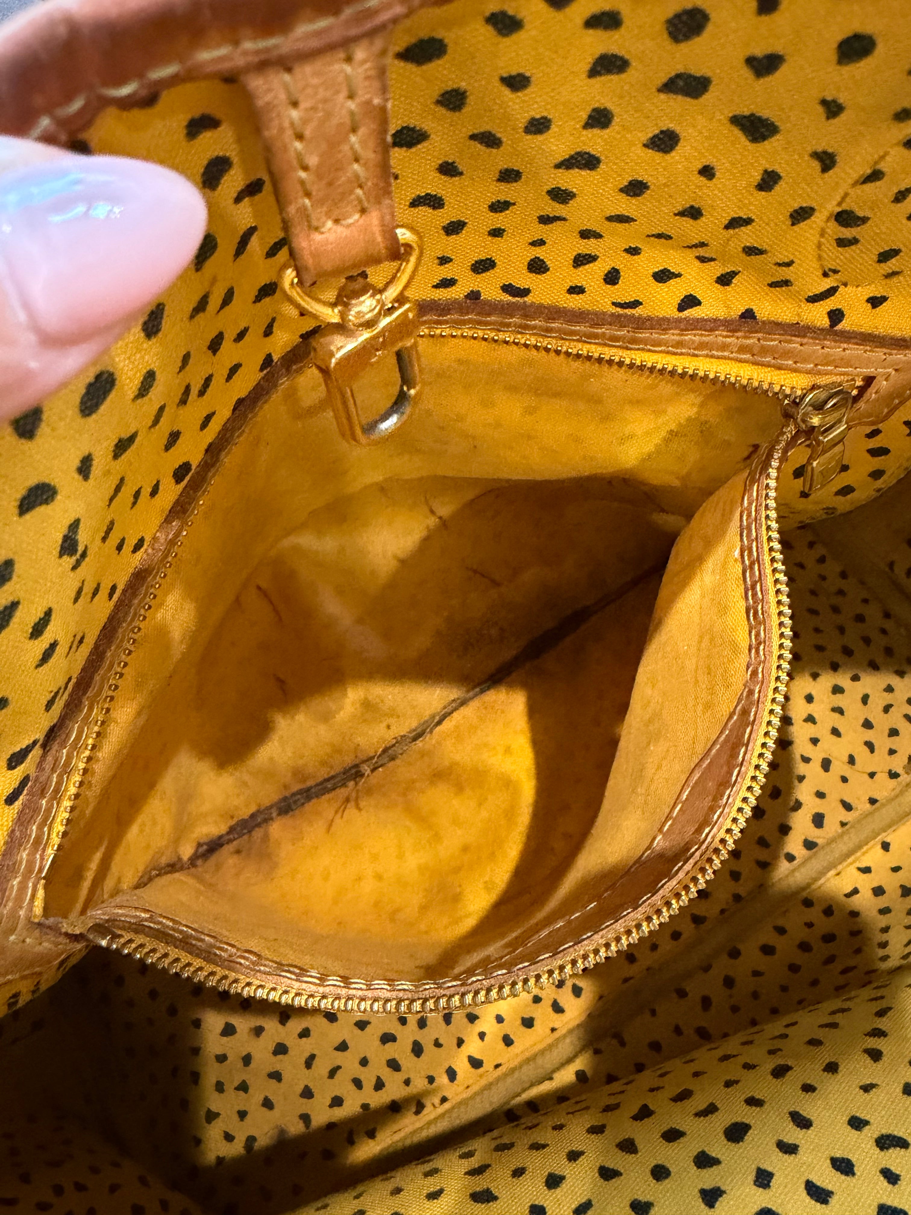 Rare Louis Vuitton Yayoi Kusama Collab Tote Bag Yellow Wave Neverfull MM