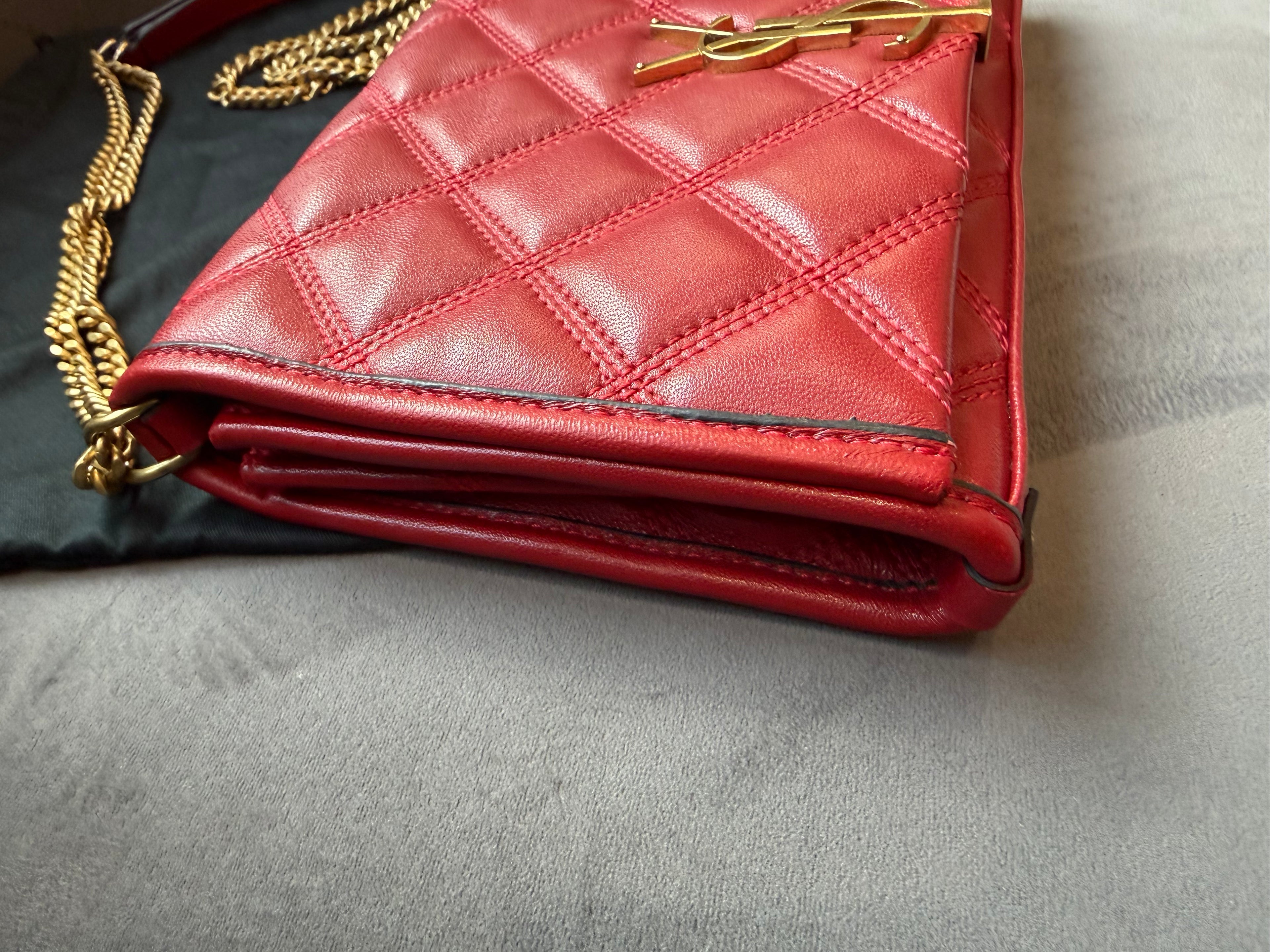 Yves Saint Laurent Becky Red Small Crossbody