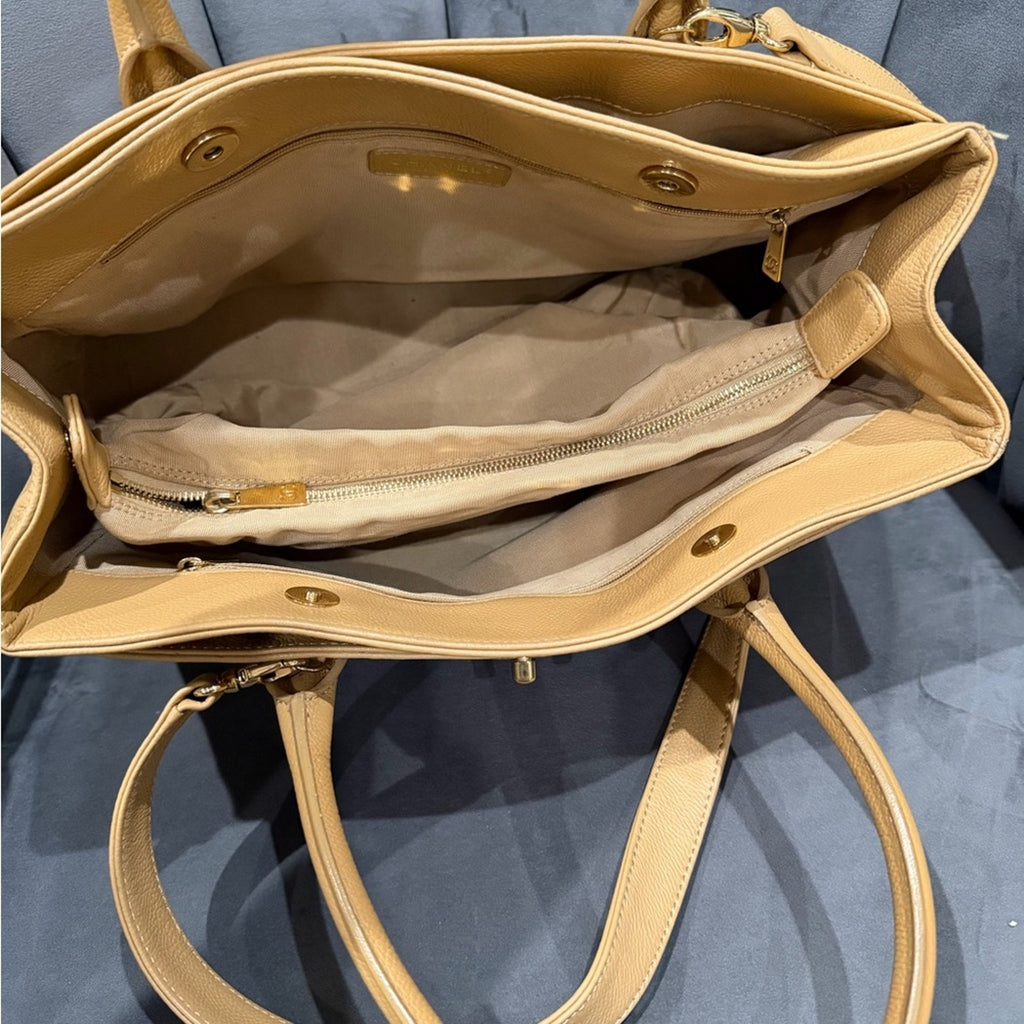 CHANEL Cerf Exec Tote Bag 24k Gold