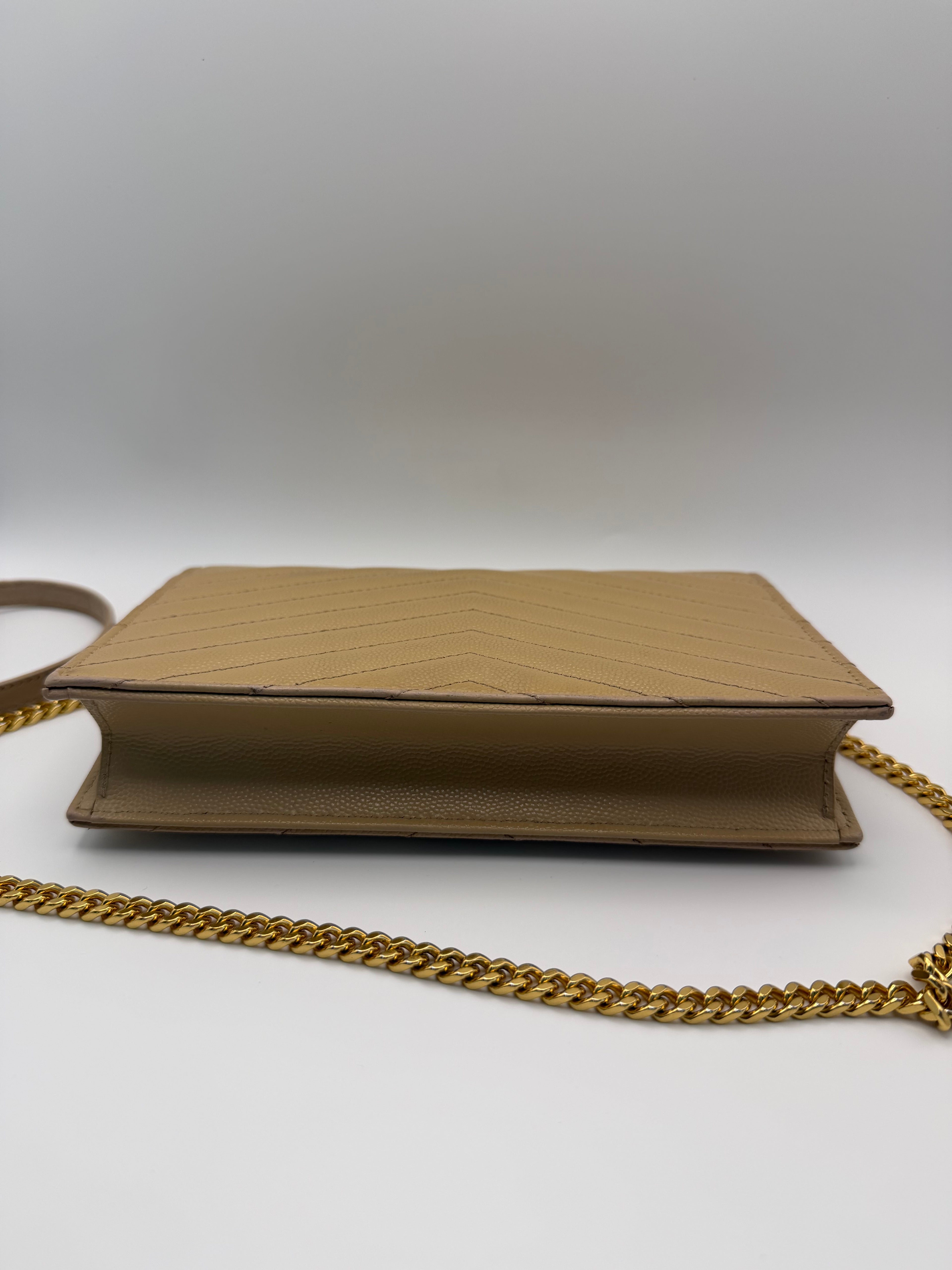 YSL Cassandre envelope flap wallet on chain