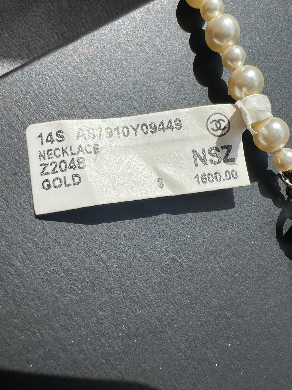CHANEL Pearl And Cocomark Cube Classic Necklace