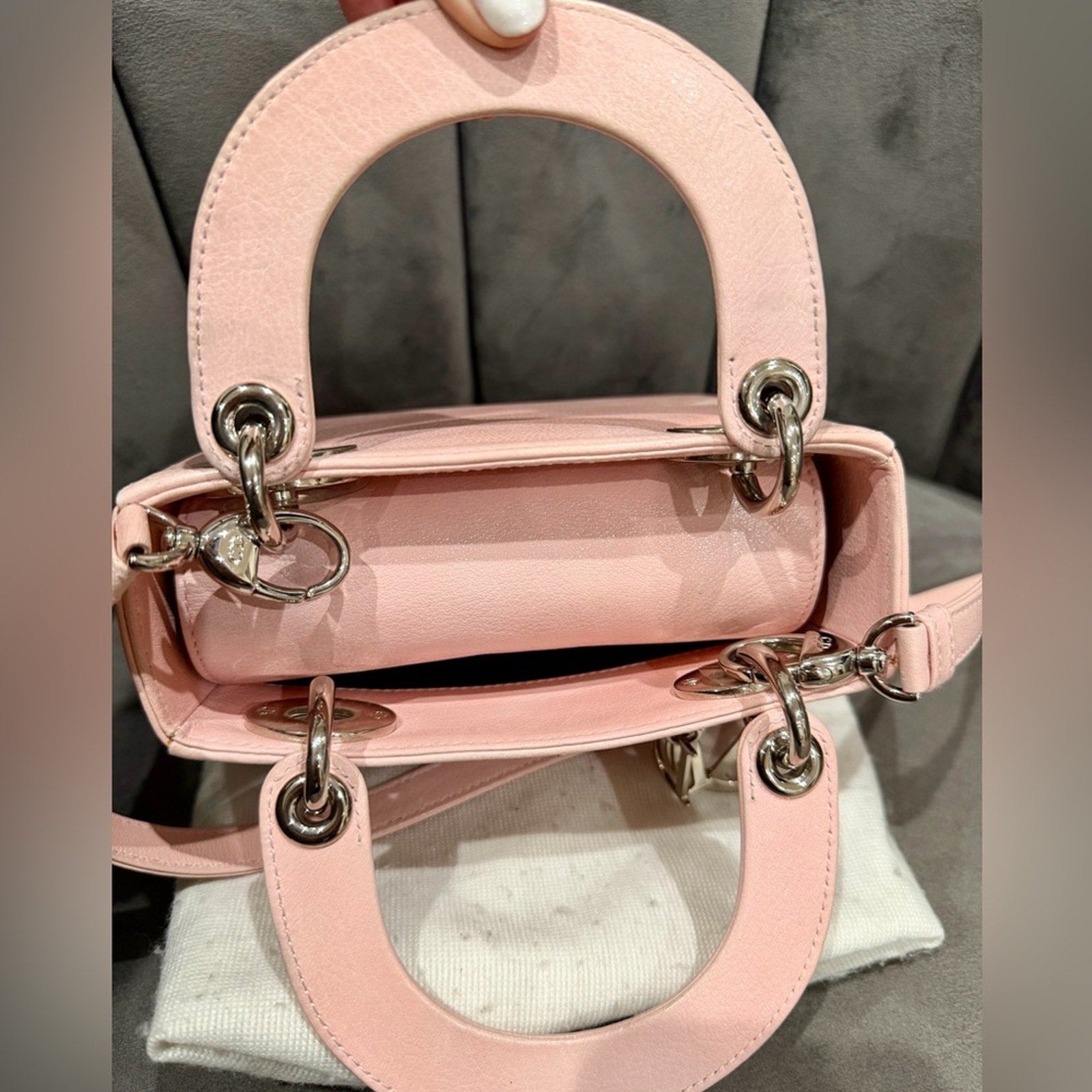 Christian Dior Lady Dior Pink Embroidered Sequin Floral Limited Edition Bag