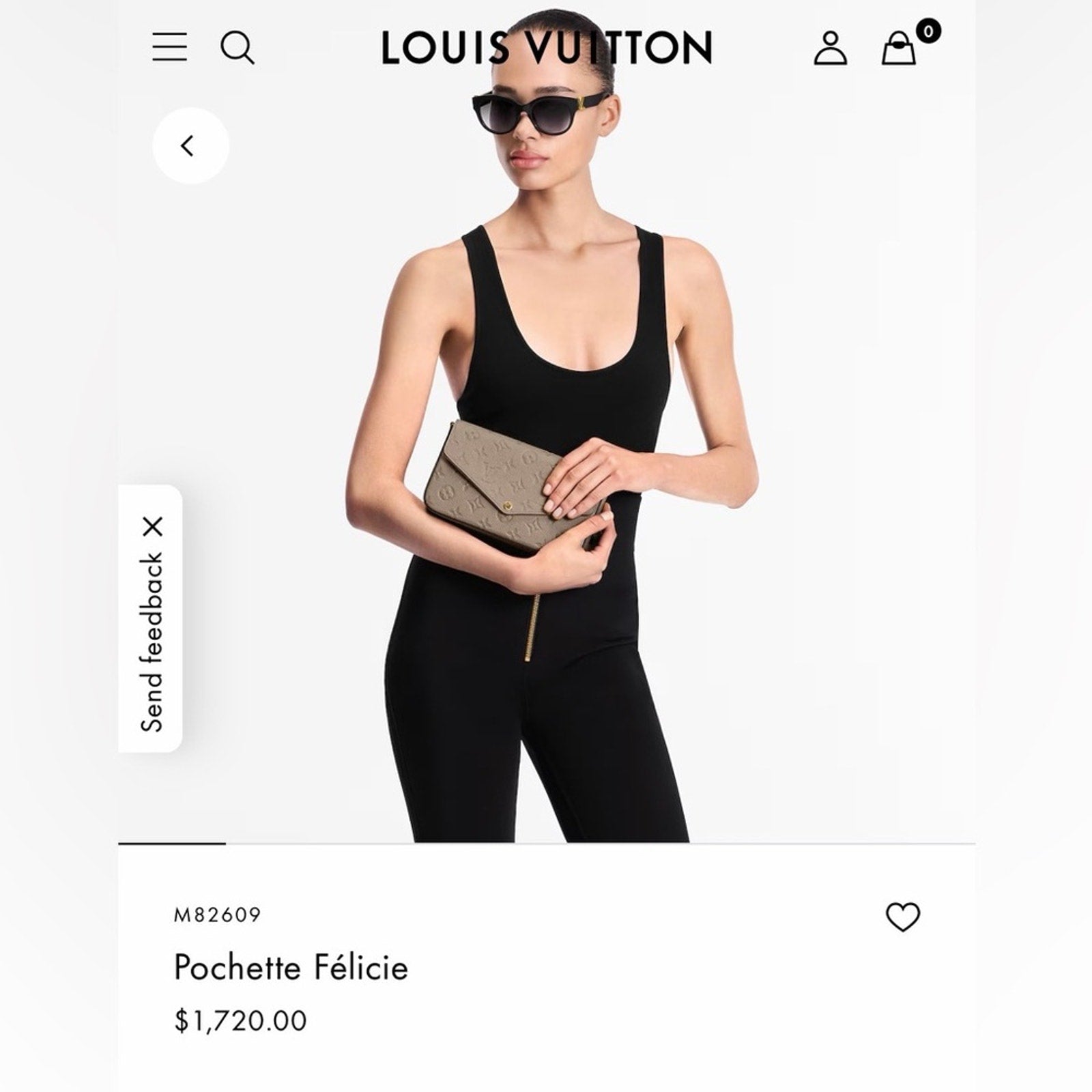 Louis Vuitton Empreinte Pochette Crossbody Bag Felicie Turtle Dove Tourterelle