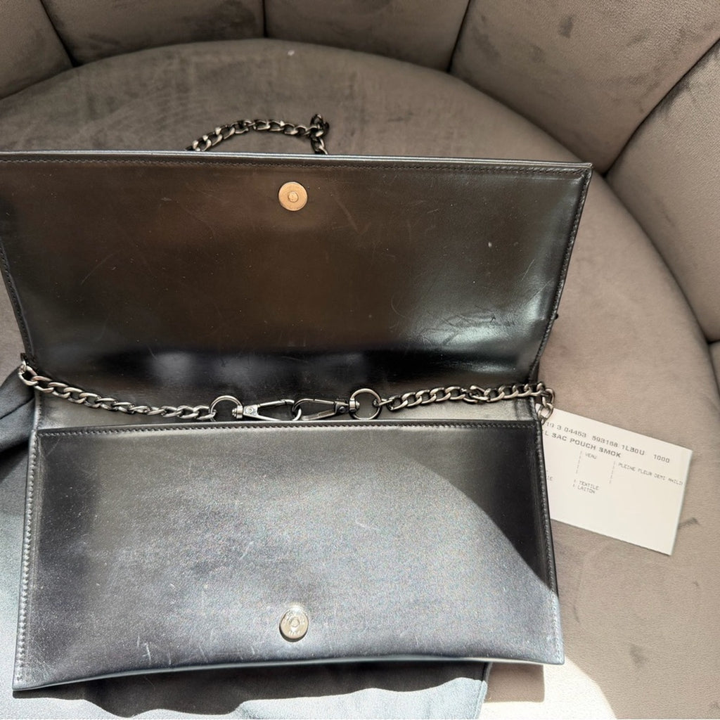 SAINT LAURENT Smoking YSL Monogram Clutch Bag