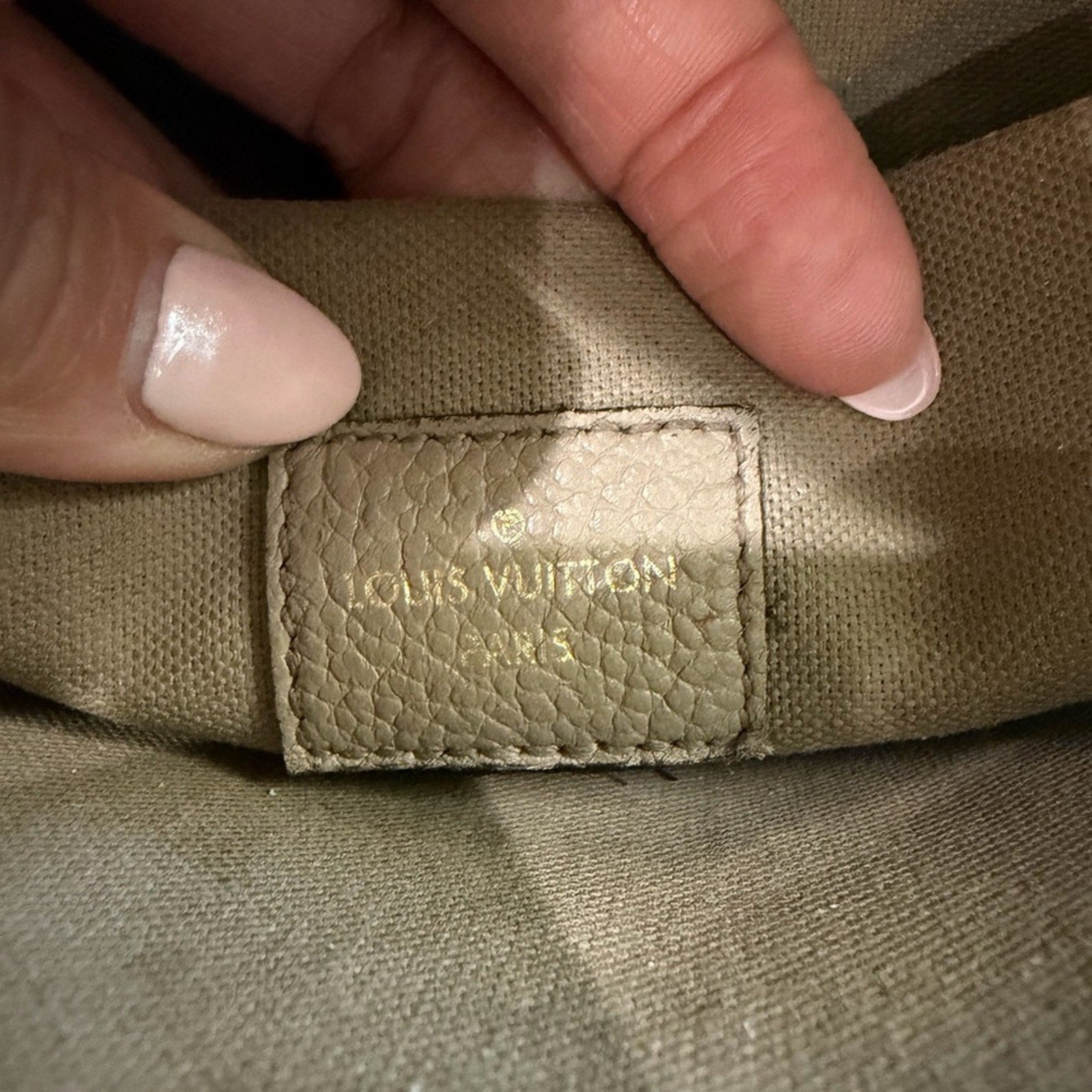 Louis Vuitton Empreinte Pochette Crossbody Bag Felicie Turtle Dove Tourterelle