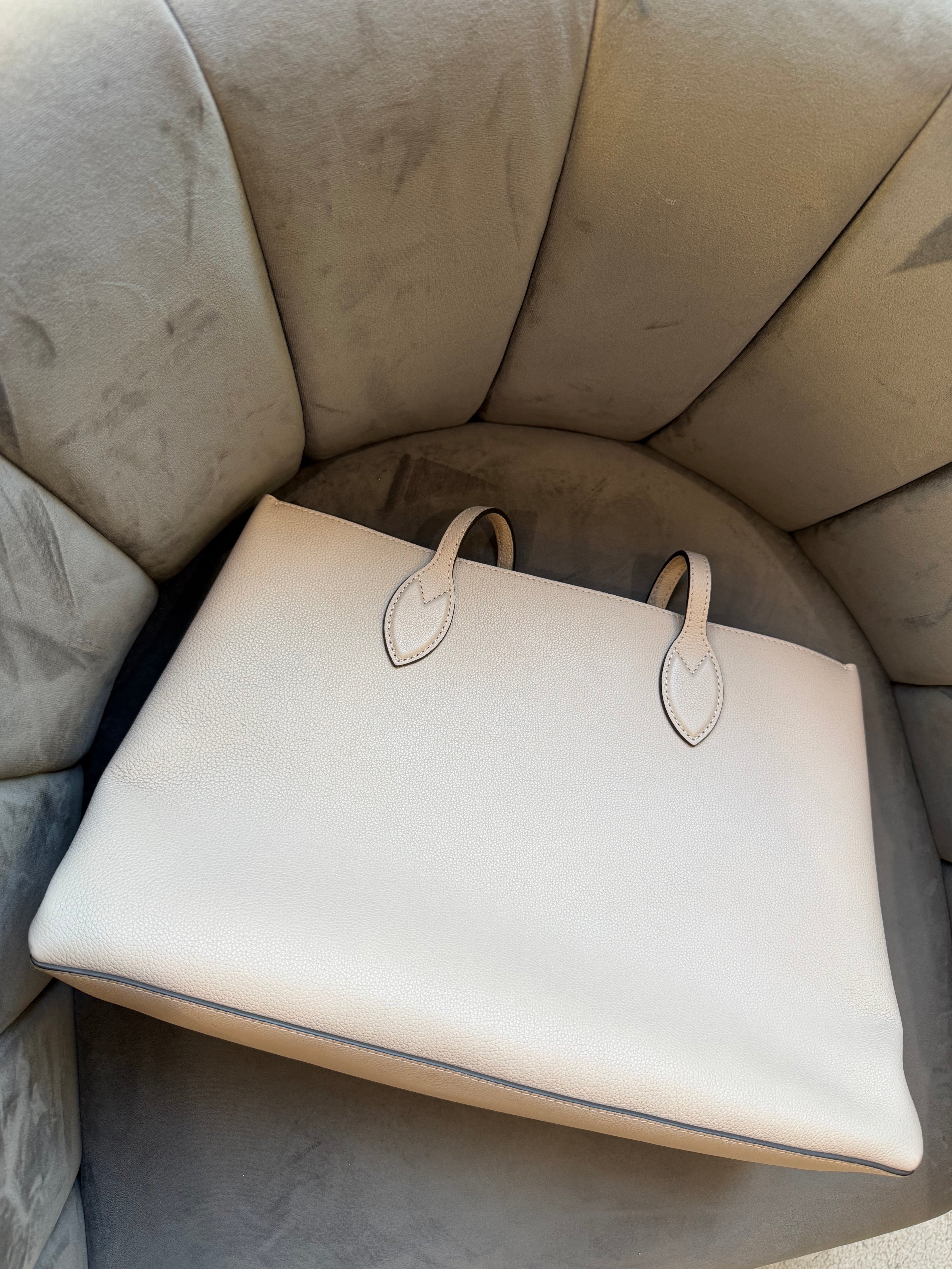 Louis Vuitton LockMe Shopping Tote Beige