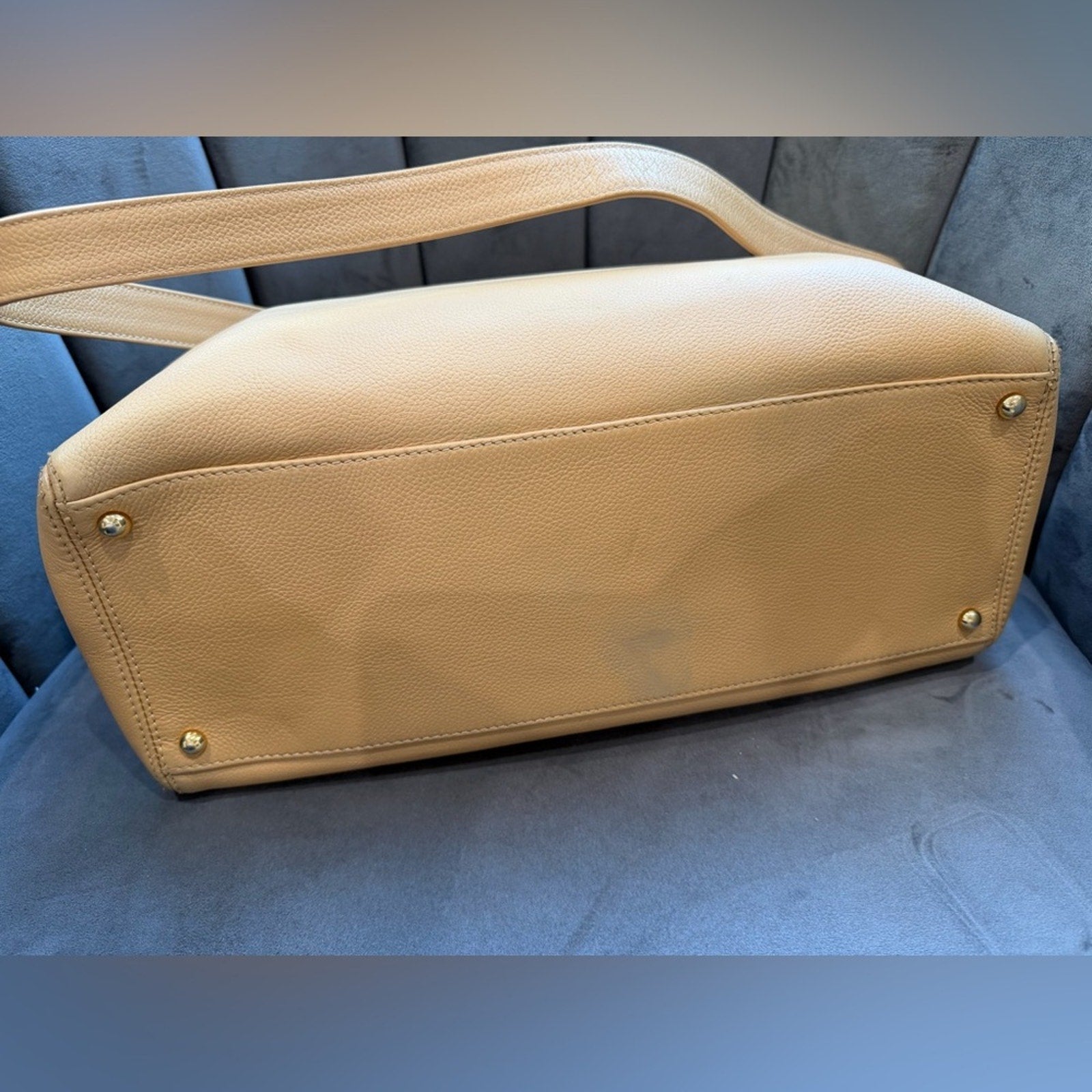 CHANEL Cerf Executive Tote Bag Beige