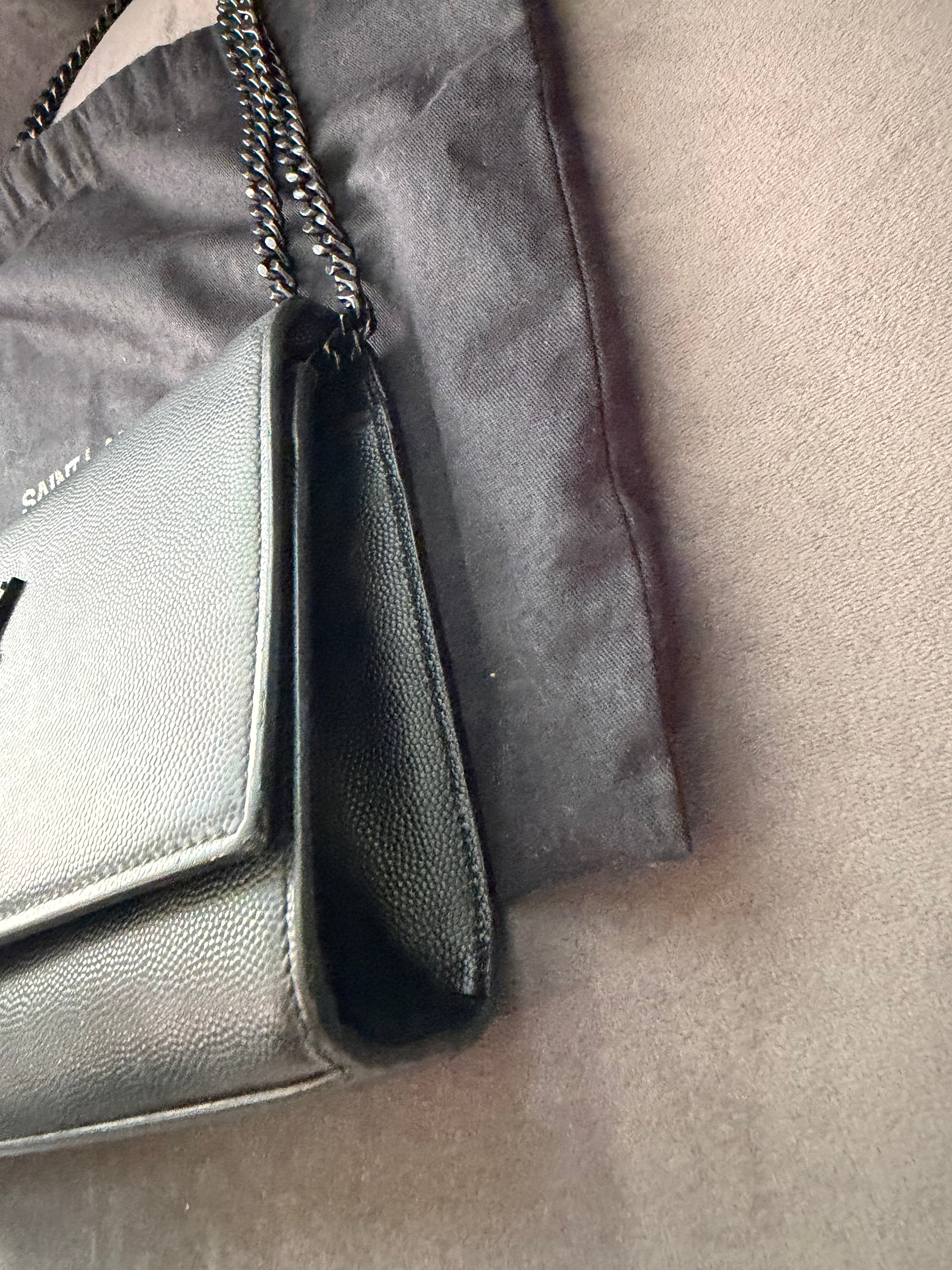 Yves Saint Laurent So Black Leather Chain Crossbody Bag