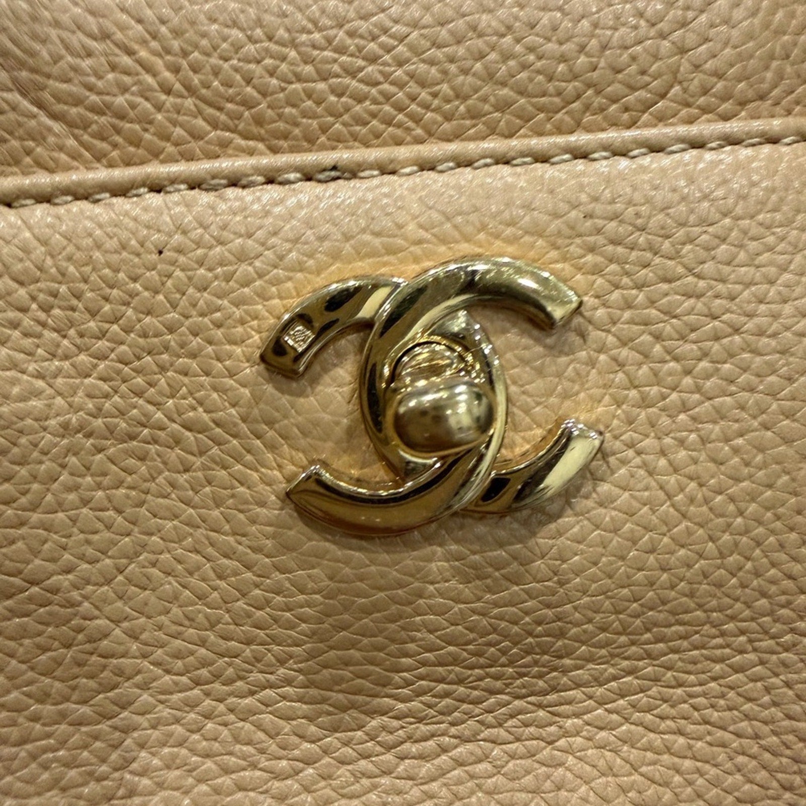 CHANEL Cerf Exec Tote Bag 24k Gold