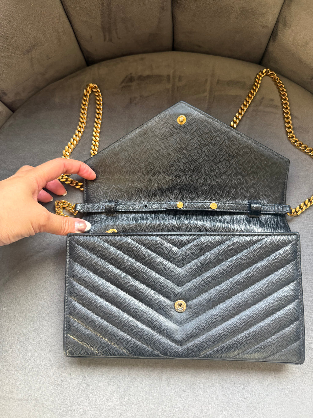 Yves Saint Laurent Cassandre envelope flap crossbody