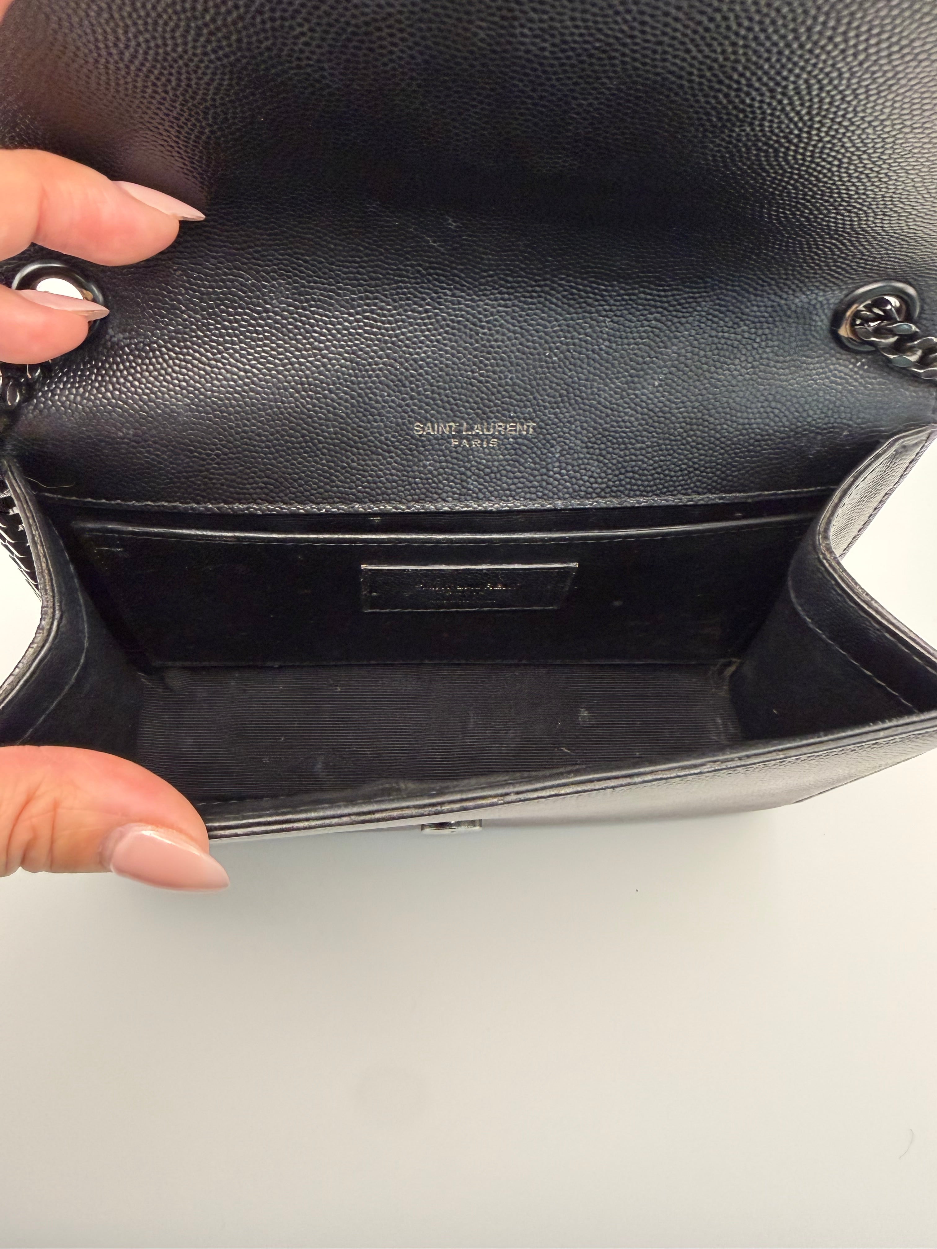 Yves Saint Laurent So Black Leather Chain Crossbody Bag
