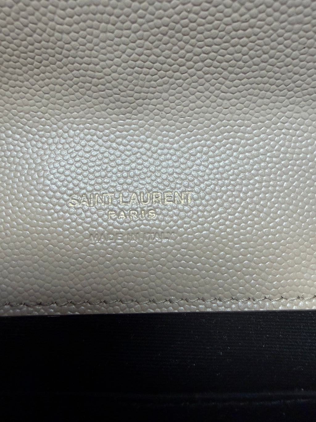 Saint Laurent Mixed Matelasse Monogram Quilted Wristlet