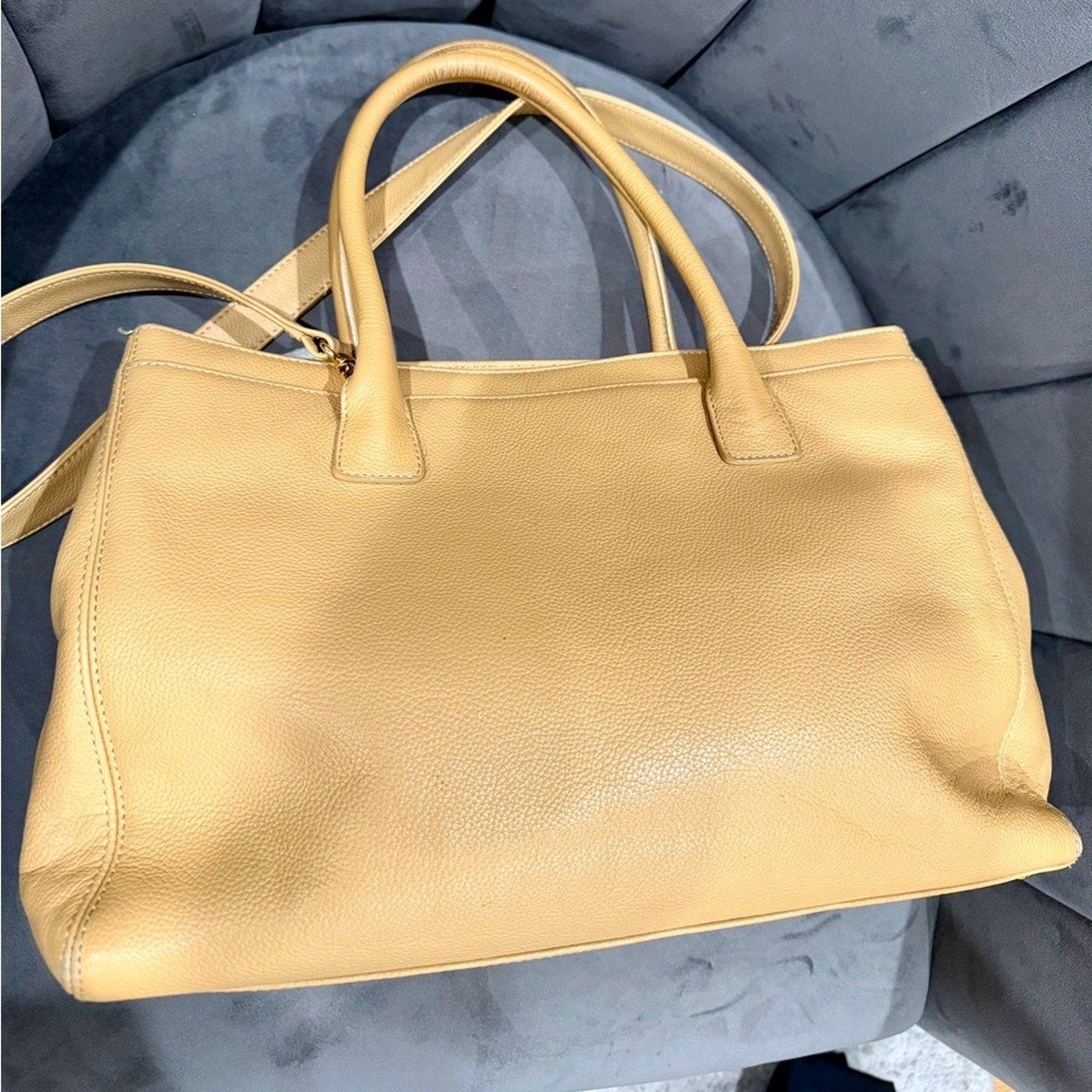 CHANEL Cerf Exec Tote Bag 24k Gold