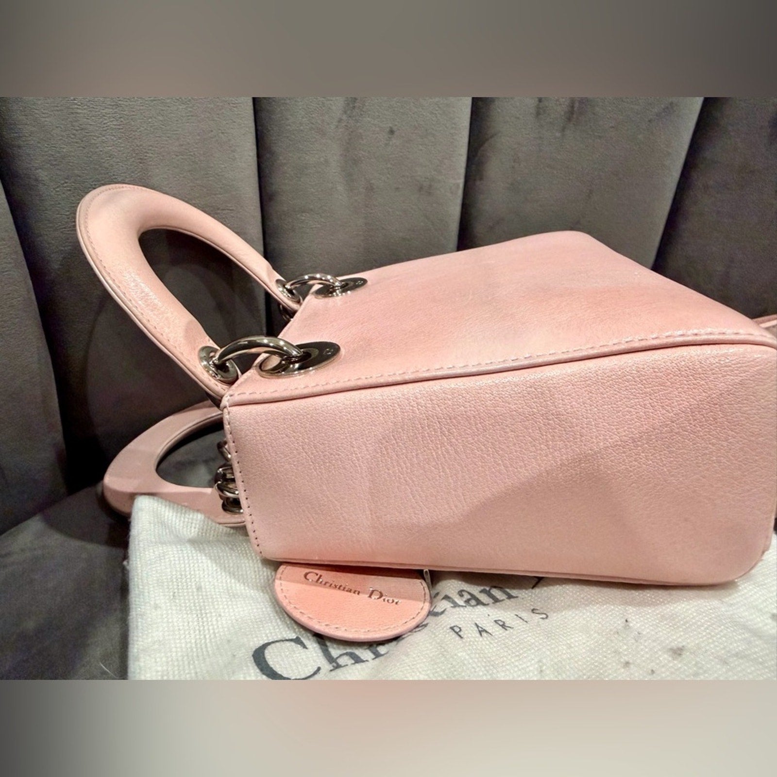 Christian Dior Lady Dior Pink Embroidered Sequin Floral Limited Edition Bag