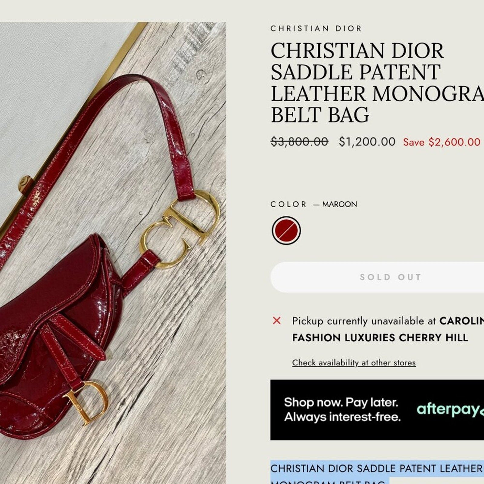 Vintage Dior Saddle Belt Waist Bag by Galliano