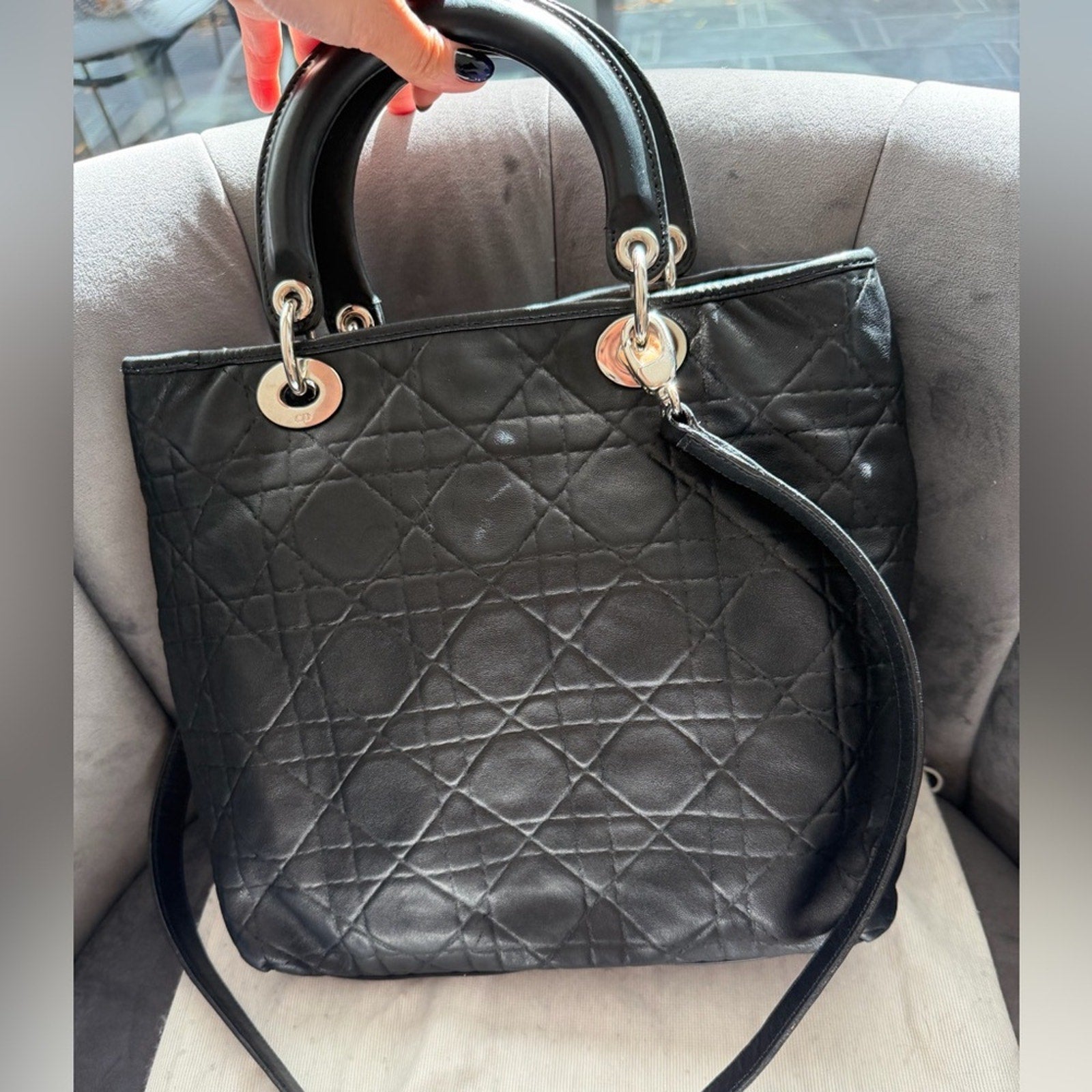 Lady Dior Soft Tote Bag Cannage