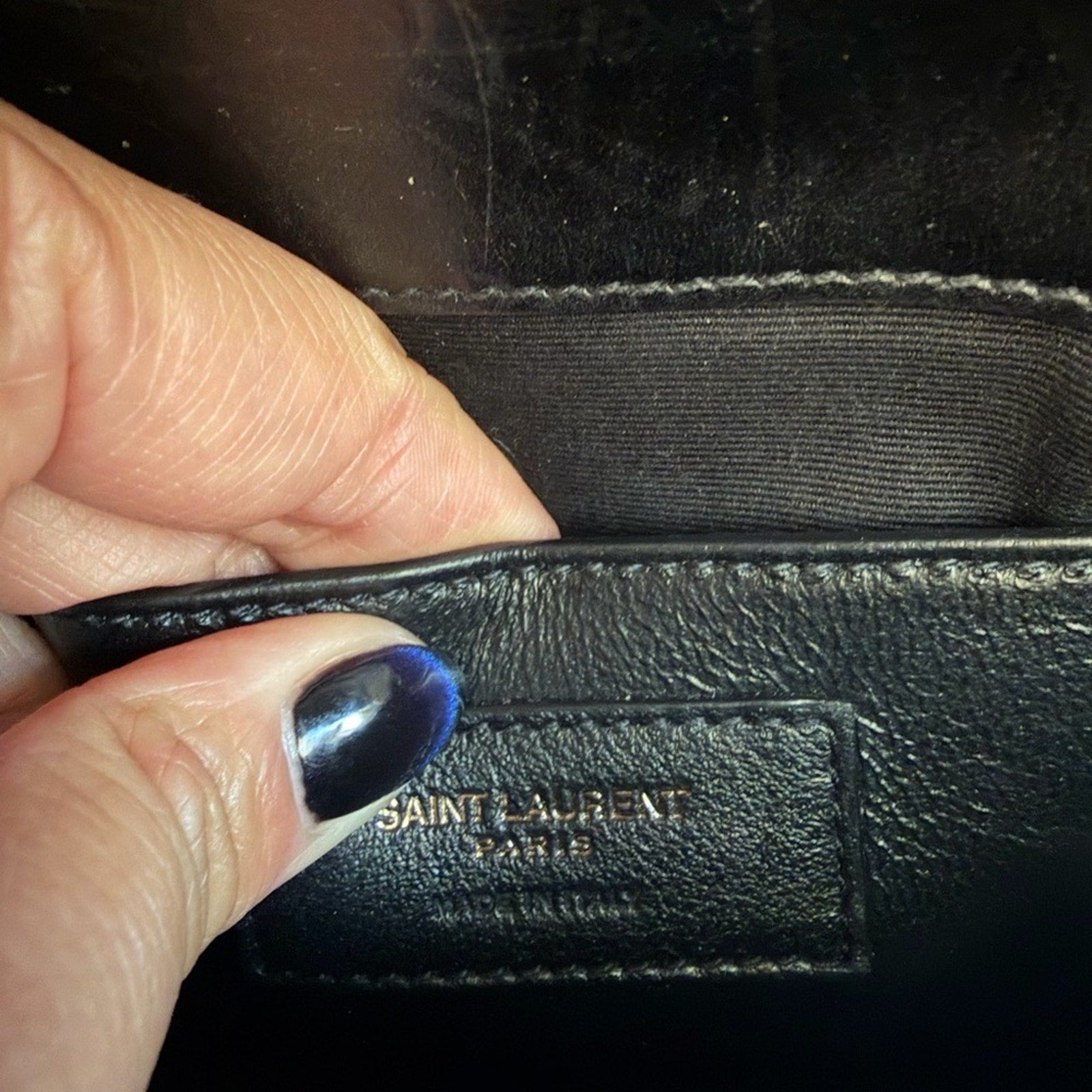 SAINT LAURENT Smoking YSL Monogram Clutch Bag