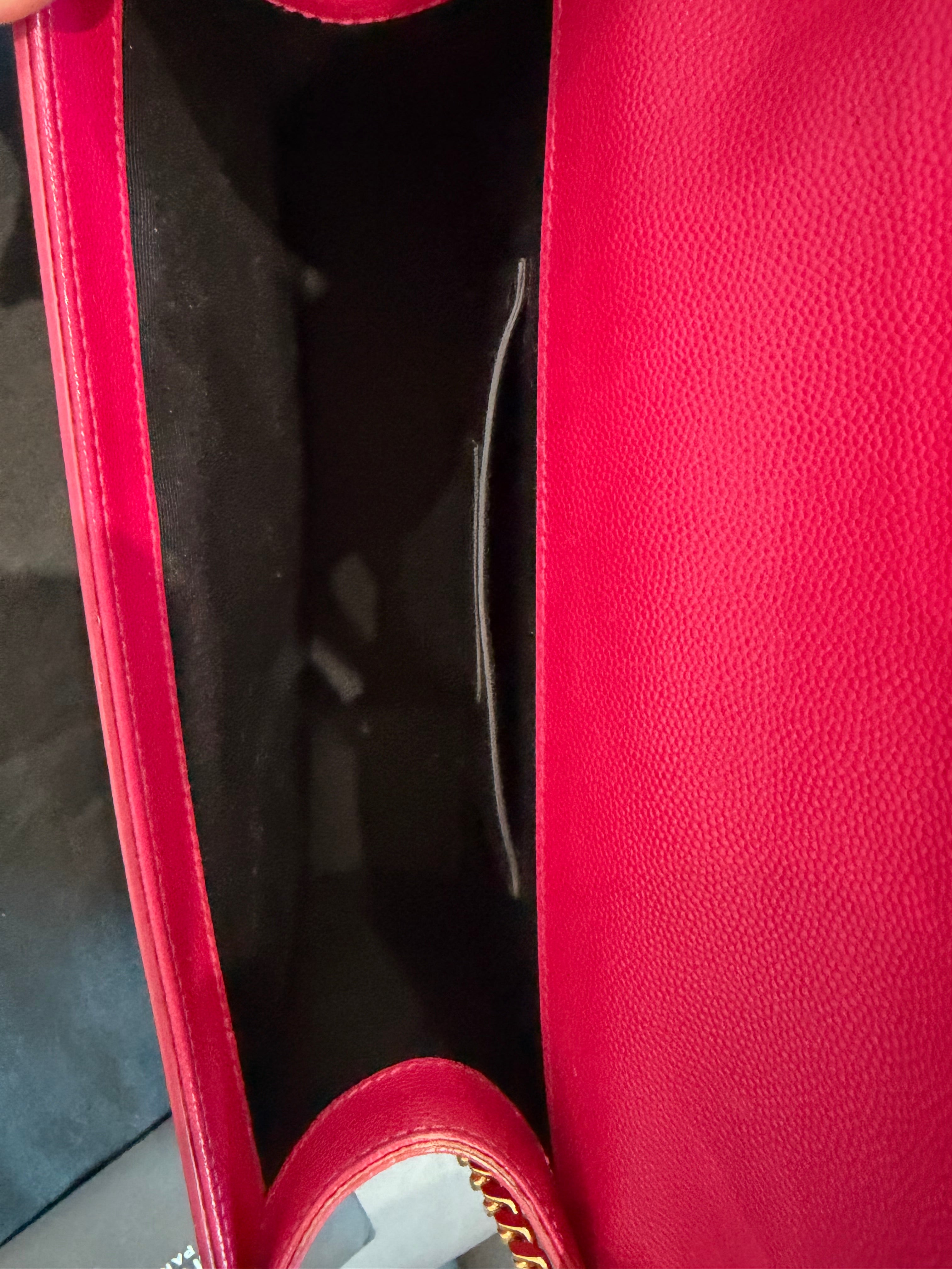 YSL Kate Medium Barbie Pink Grained Leather Crossbody