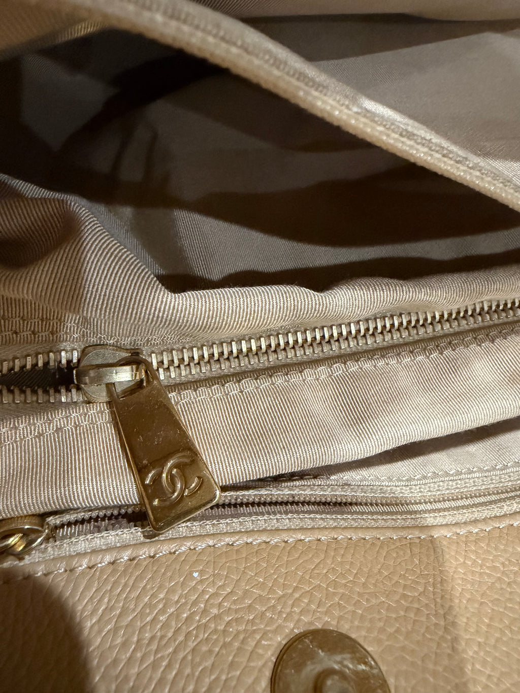CHANEL Cerf Exec Tote Bag 24k Gold
