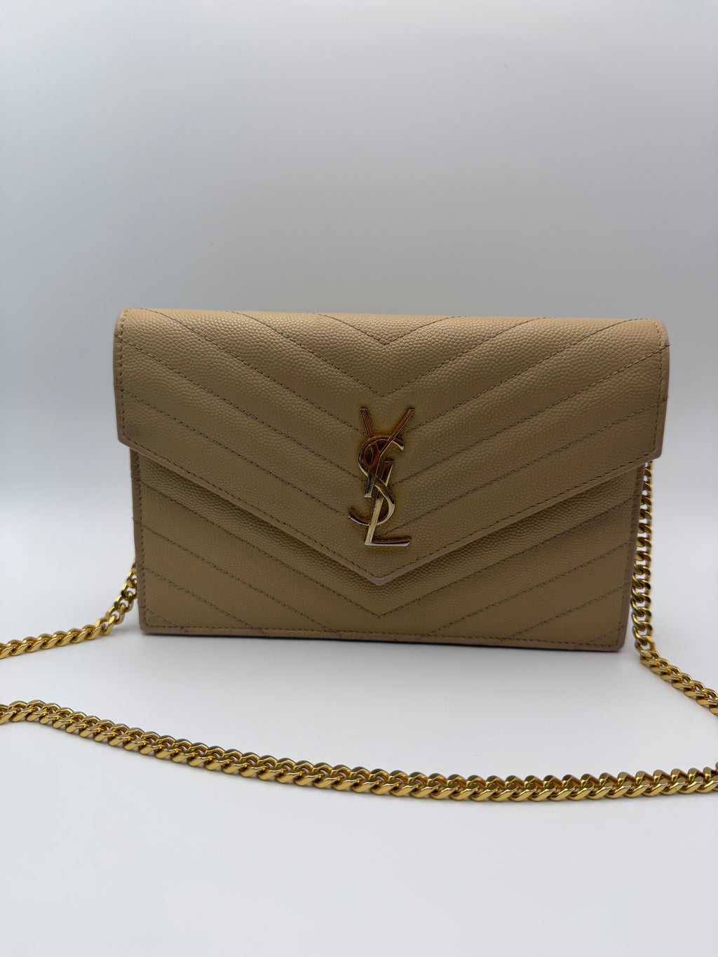 YSL Cassandre envelope flap wallet on chain