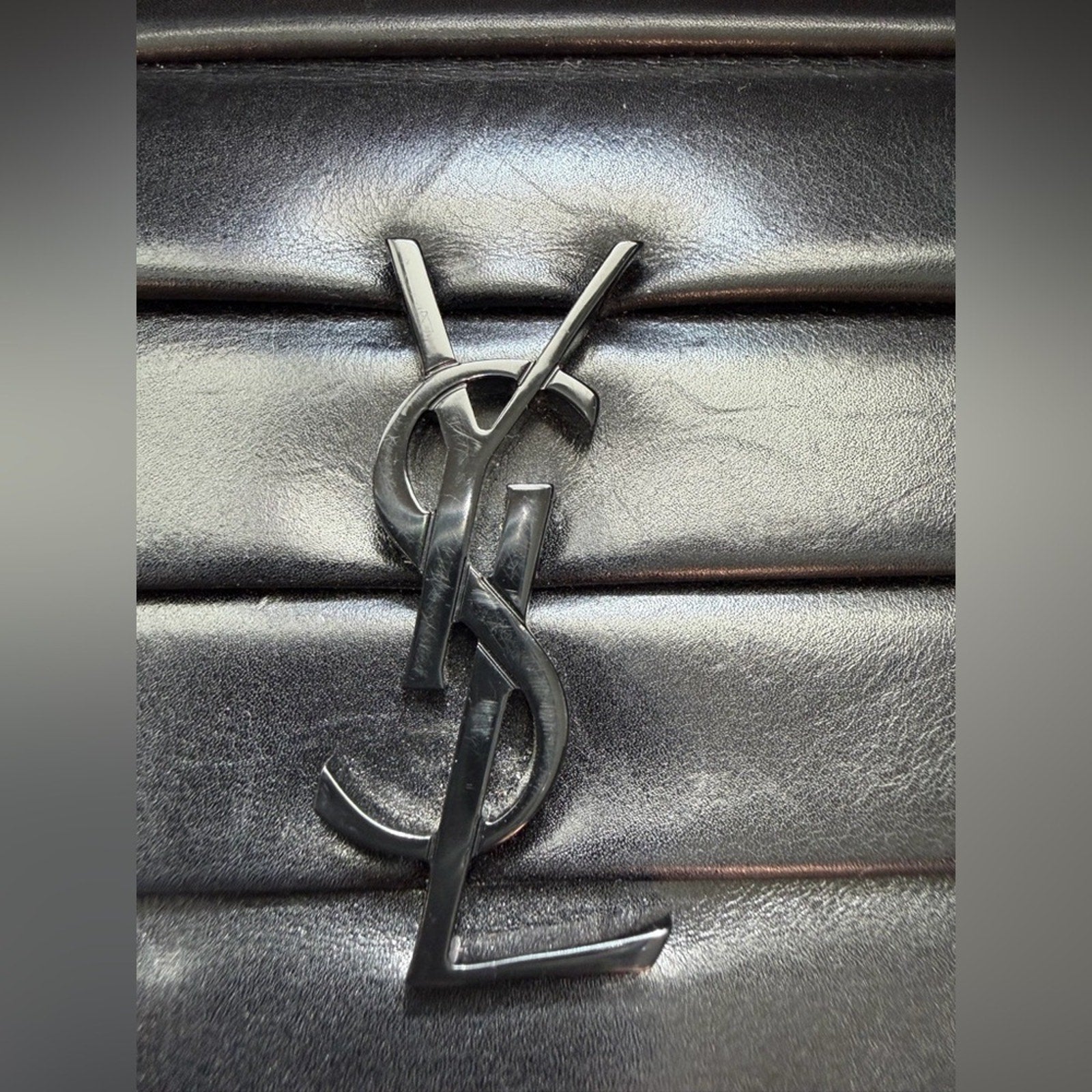 SAINT LAURENT Smoking YSL Monogram Clutch Bag