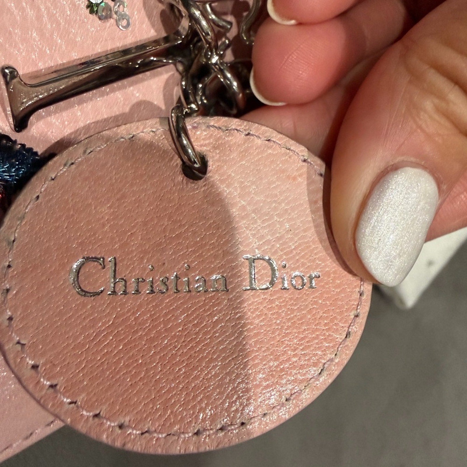 Christian Dior Lady Dior Pink Embroidered Sequin Floral Limited Edition Bag