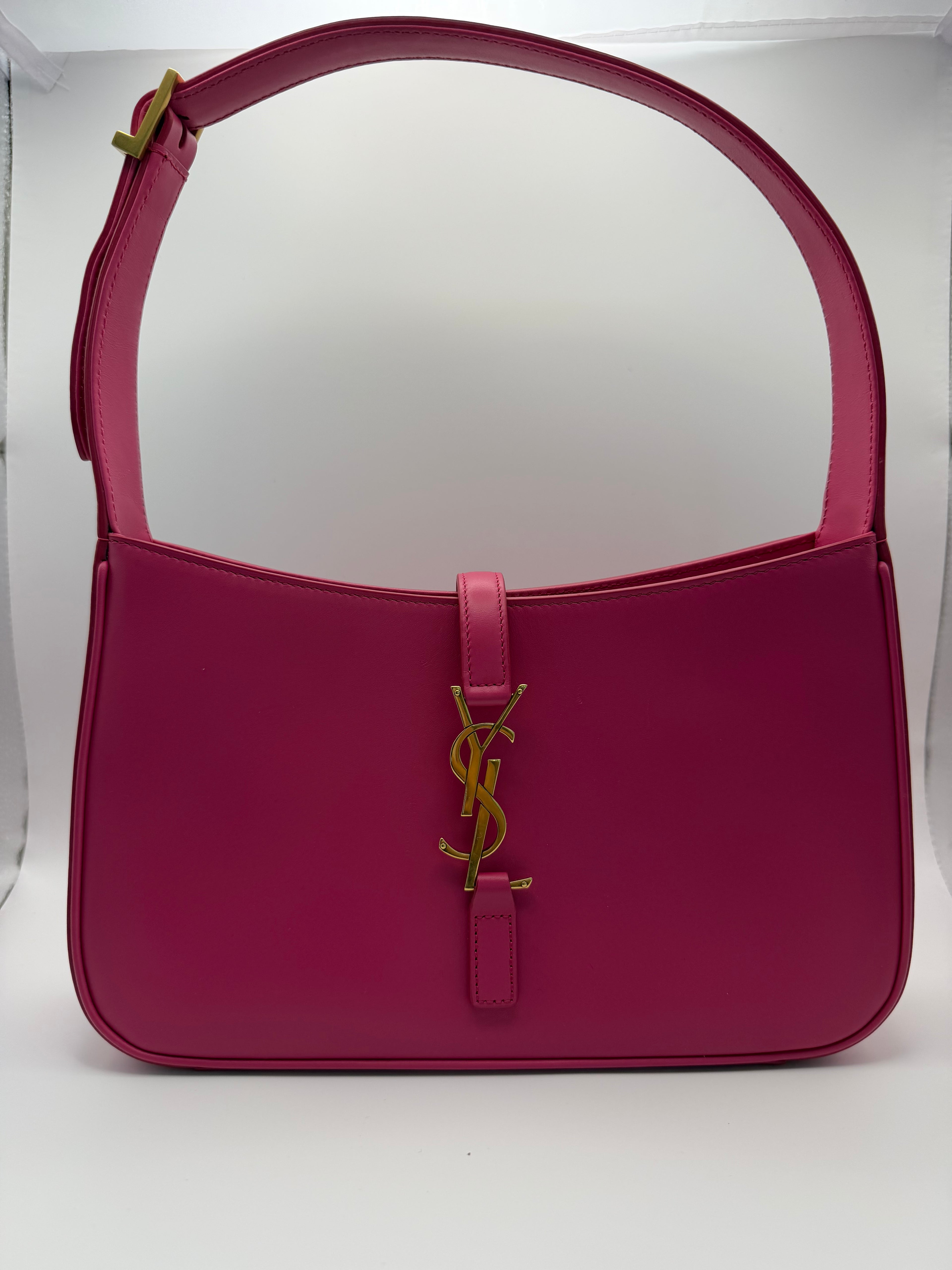 NWT Saint Laurent YSL Le 5 A 7 Hobo Bag – Pink