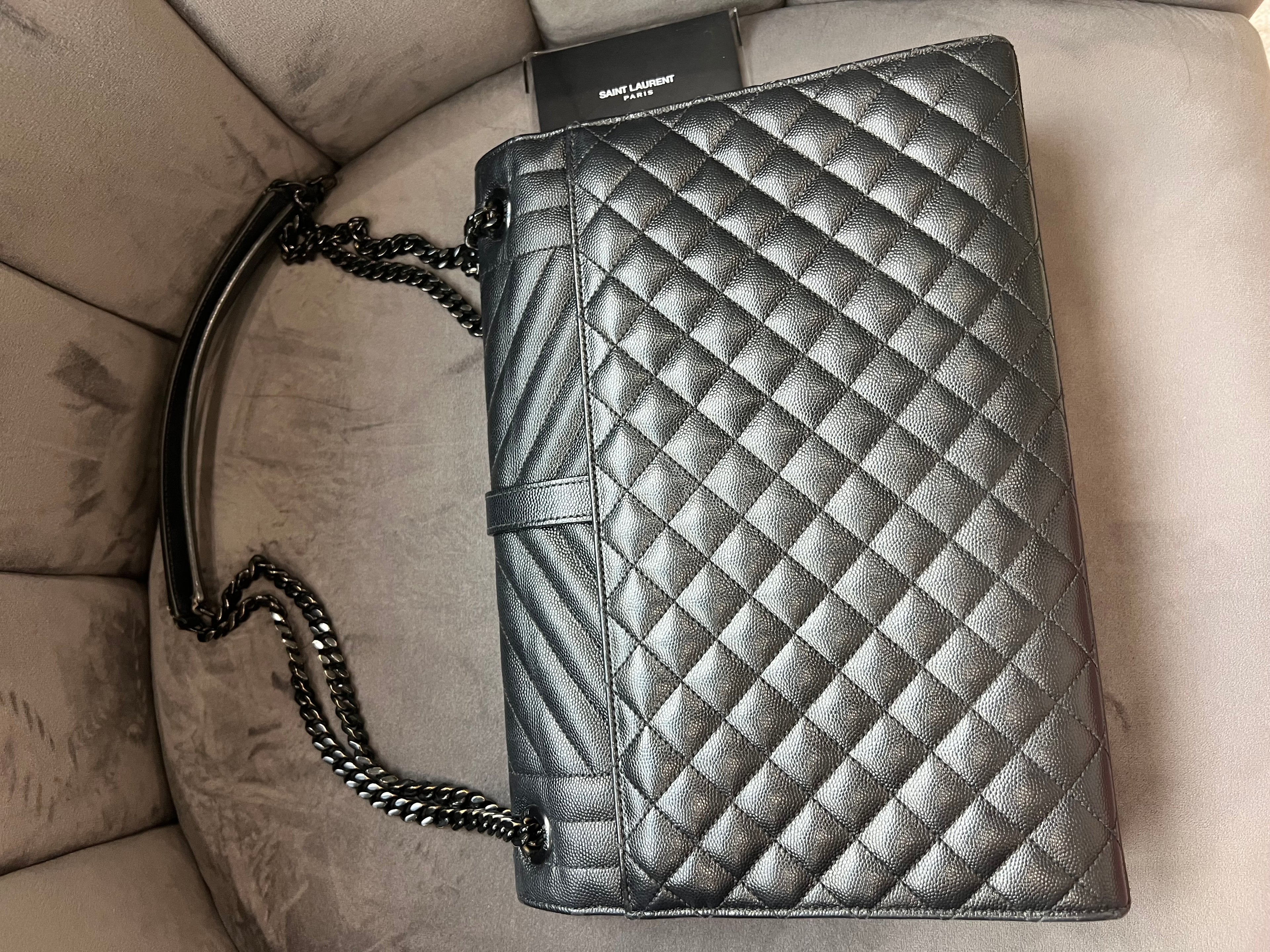 YSL Large Mixed Matelasse Shoulder Bag