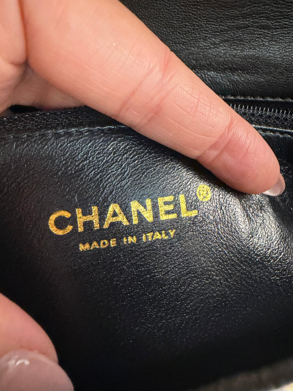 CHANEL Metallic Iridescent Gold Small Single Flap Shouler Bag Crystal CC Lock