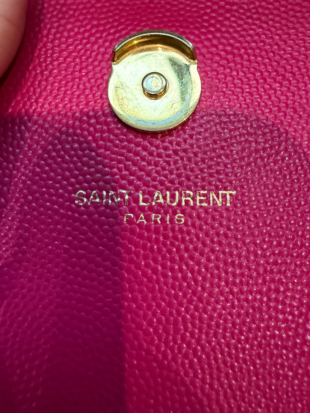 YSL Kate Medium Barbie Pink Grained Leather Crossbody