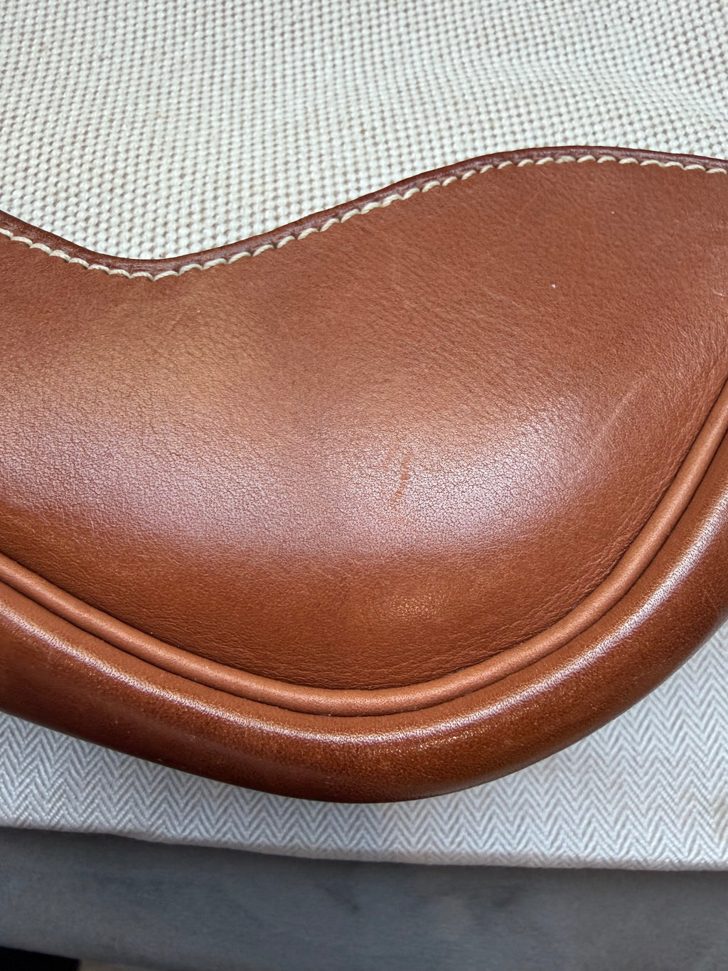 Hermes Trim Bag 31 Canvas Leather Shoulder Bag Brown