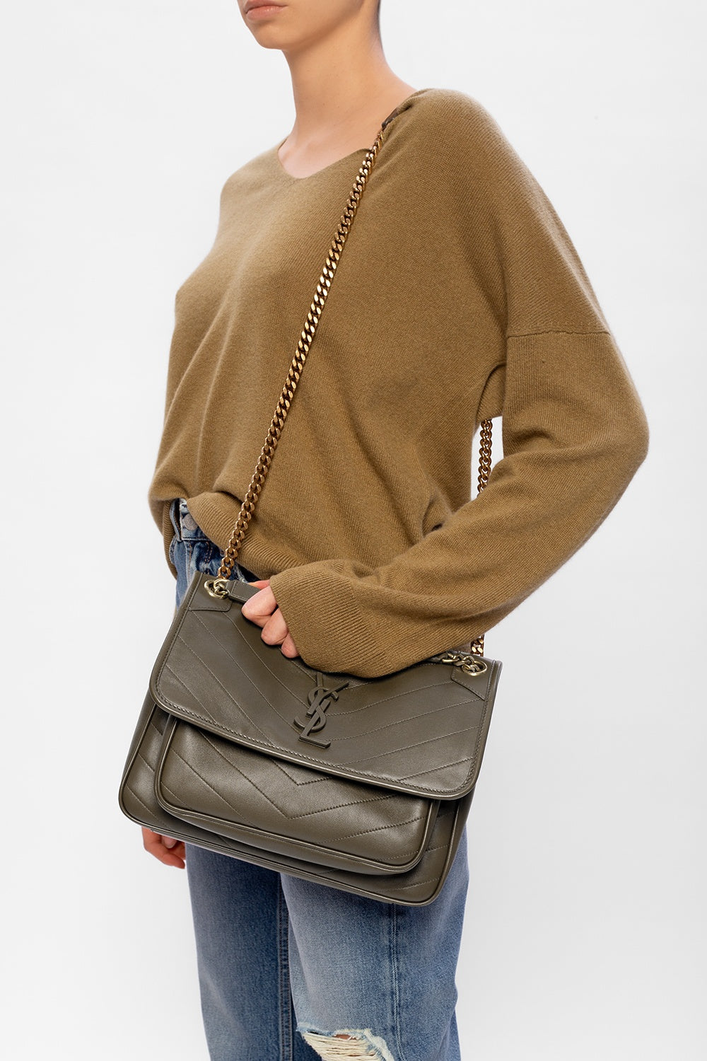 Saint Laurent Niki Chain Flap Bag in Medium