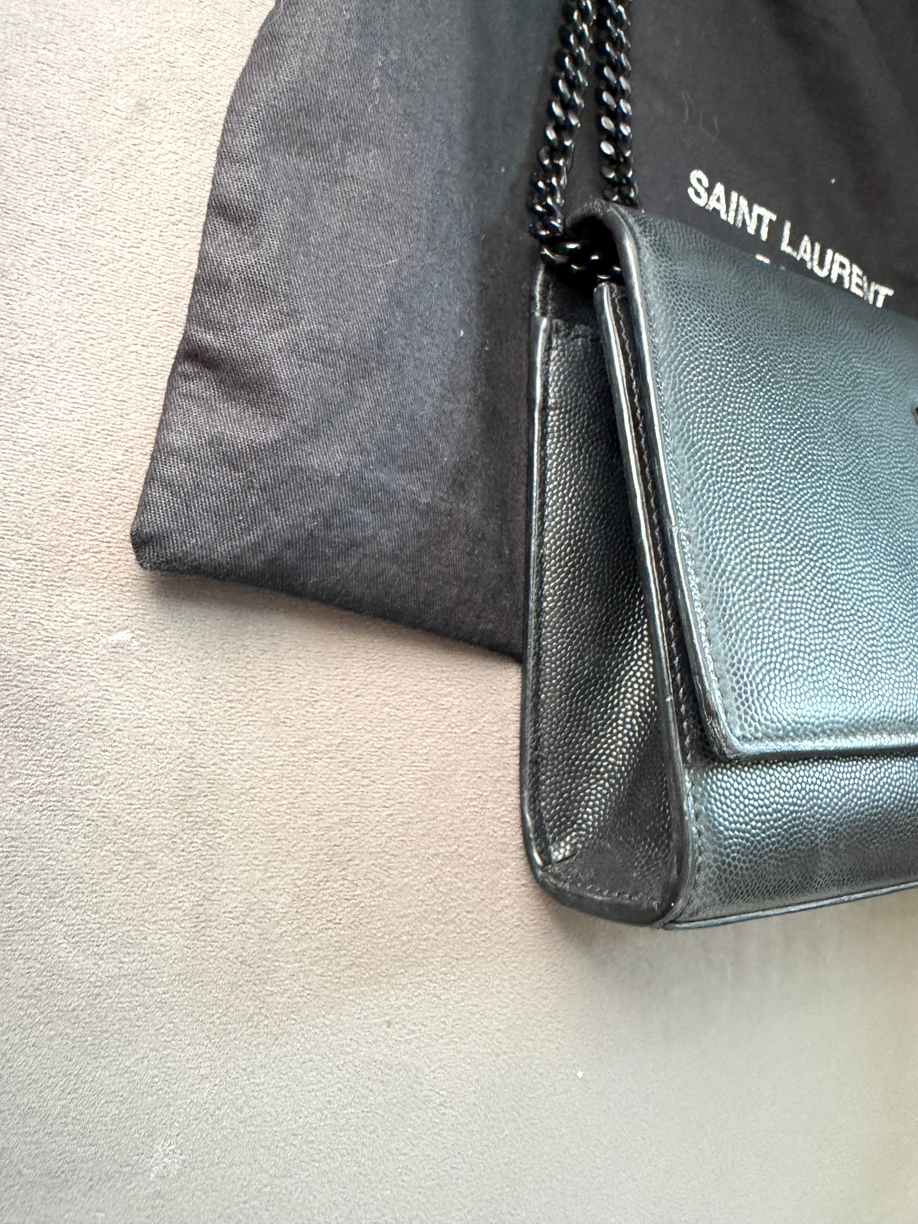 Yves Saint Laurent So Black Leather Chain Crossbody Bag