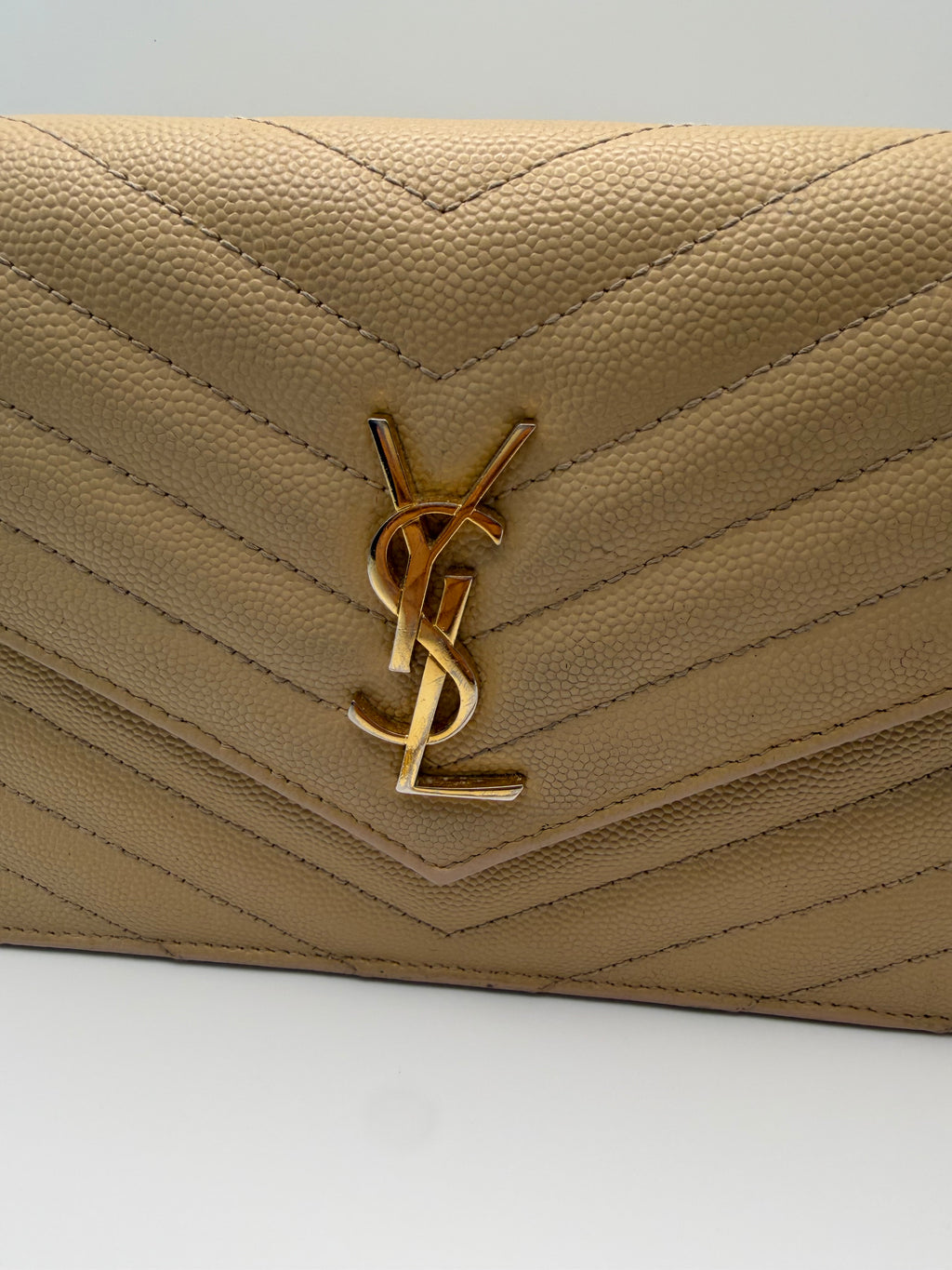 YSL Cassandre envelope flap wallet on chain