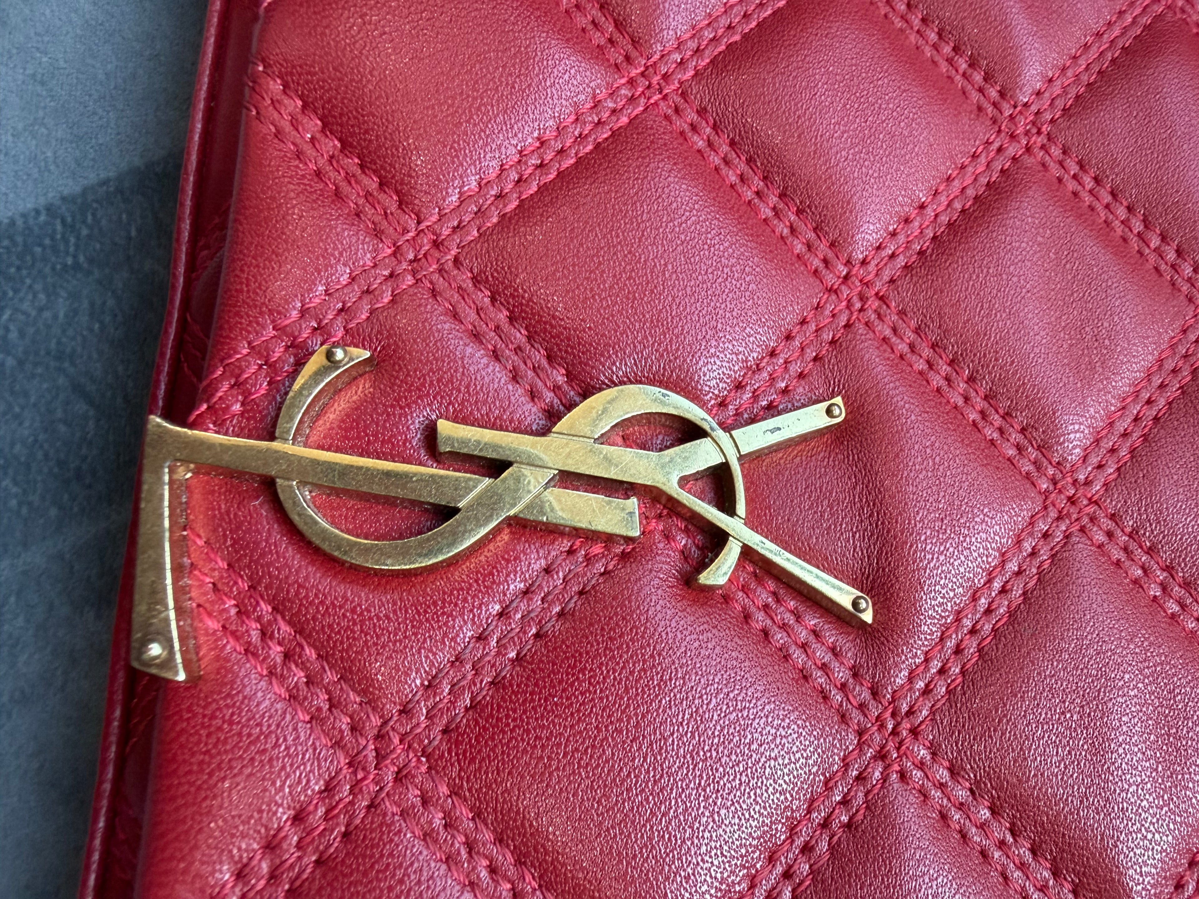 Yves Saint Laurent Becky Red Small Crossbody
