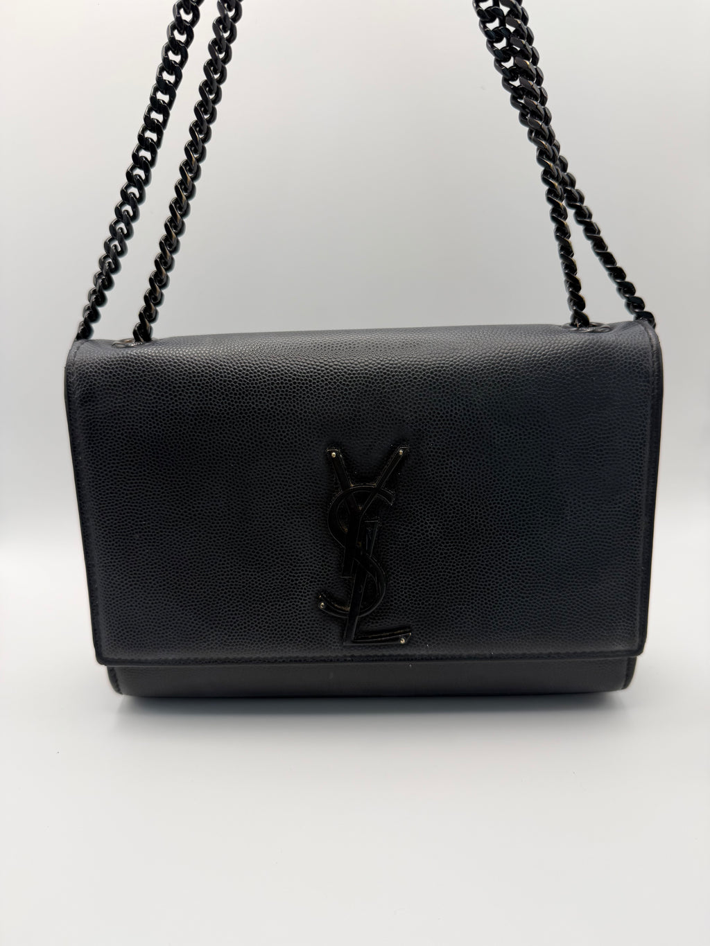Yves Saint Laurent So Black Leather Chain Crossbody Bag