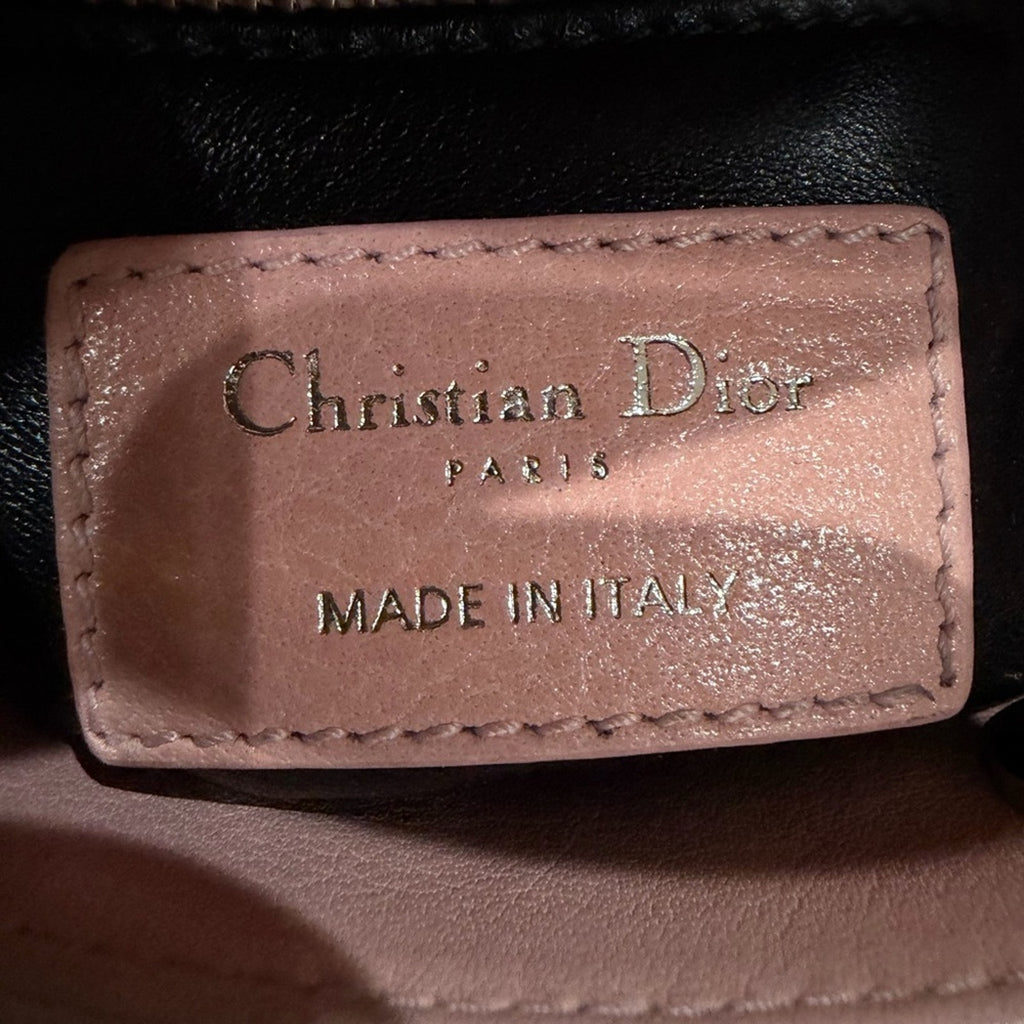 Christian Dior Lady Dior Pink Embroidered Sequin Floral Limited Edition Bag