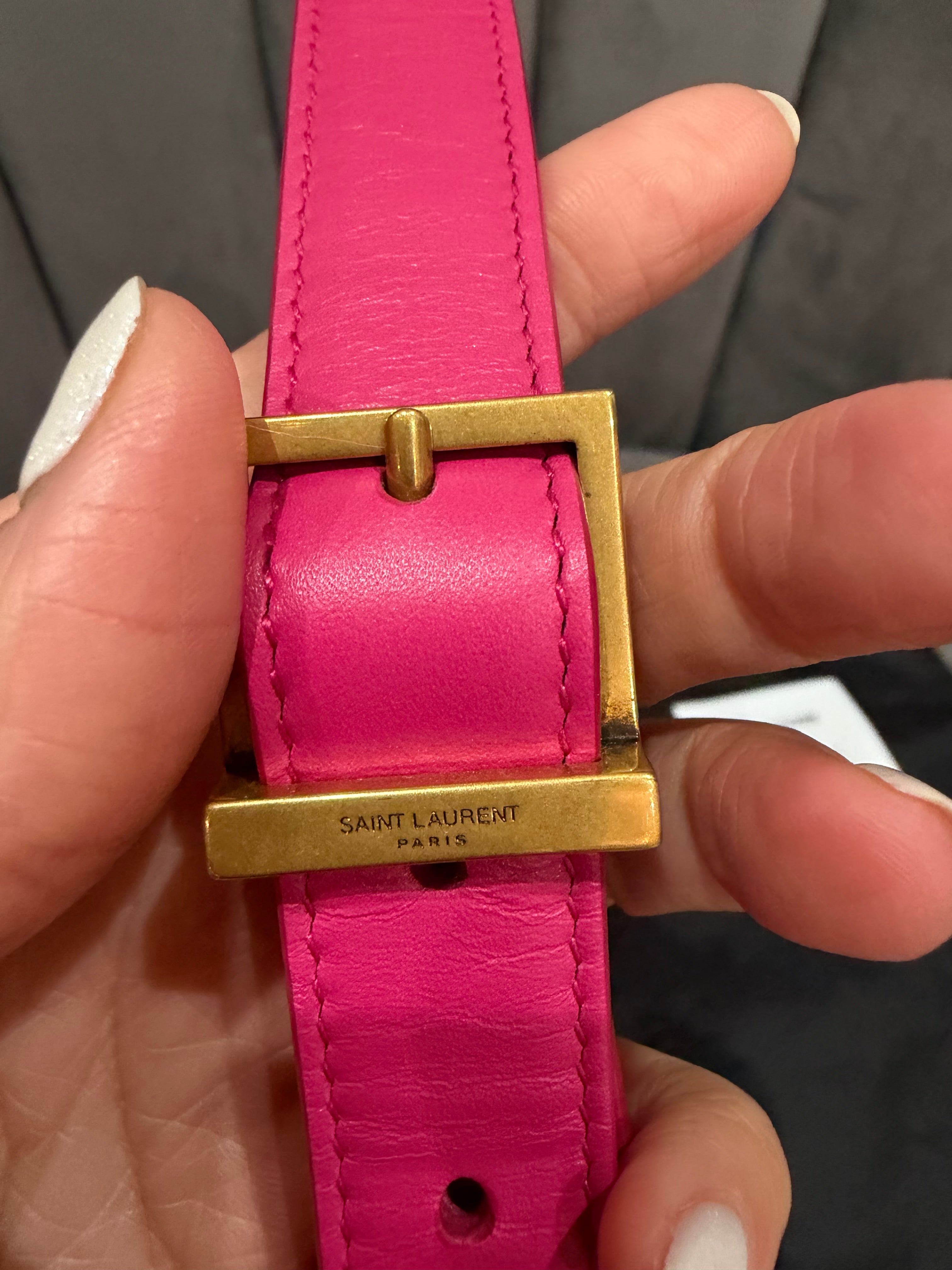 NWT Saint Laurent YSL Le 5 A 7 Hobo Bag – Pink