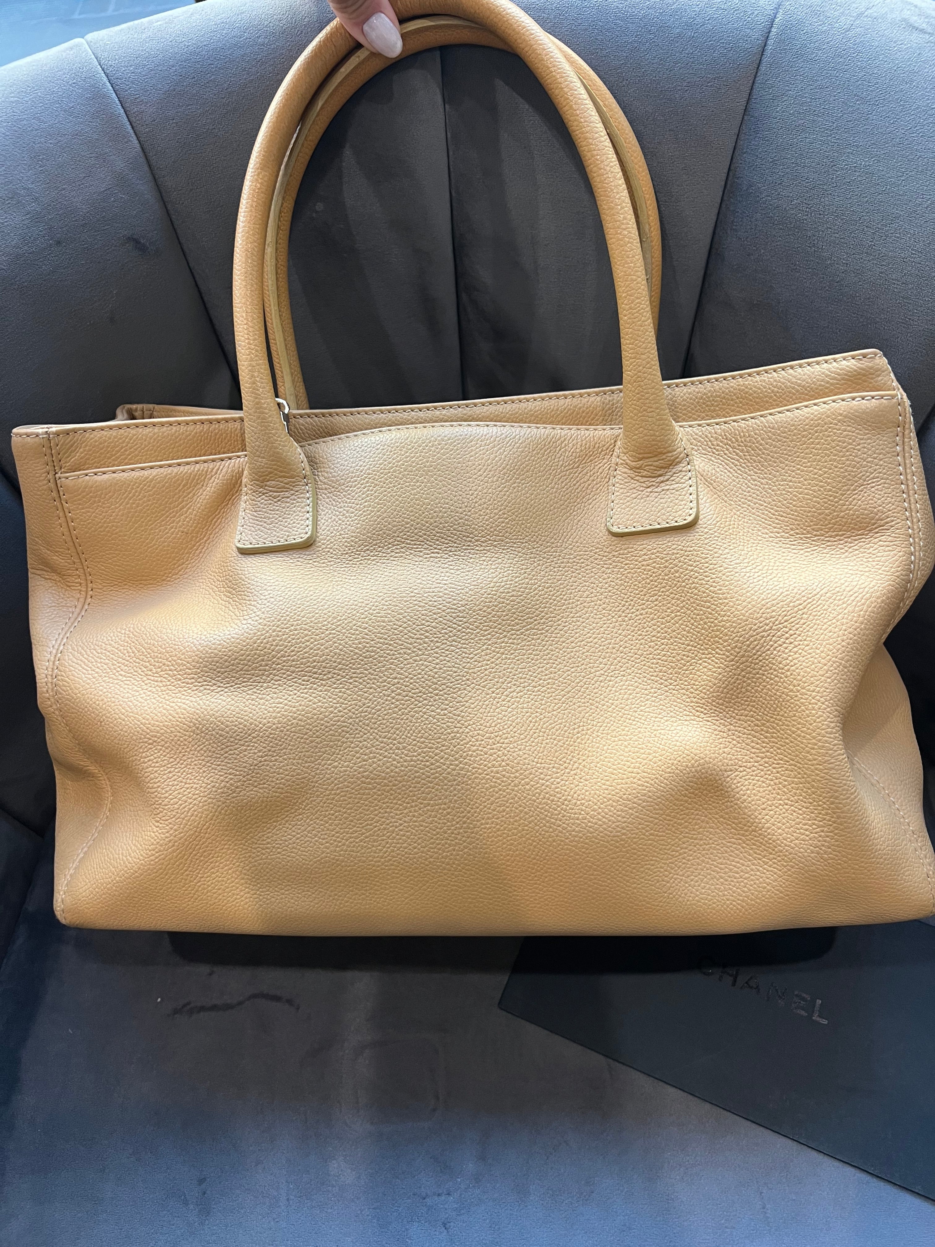 CHANEL Cerf Exec Tote Bag 24k Gold