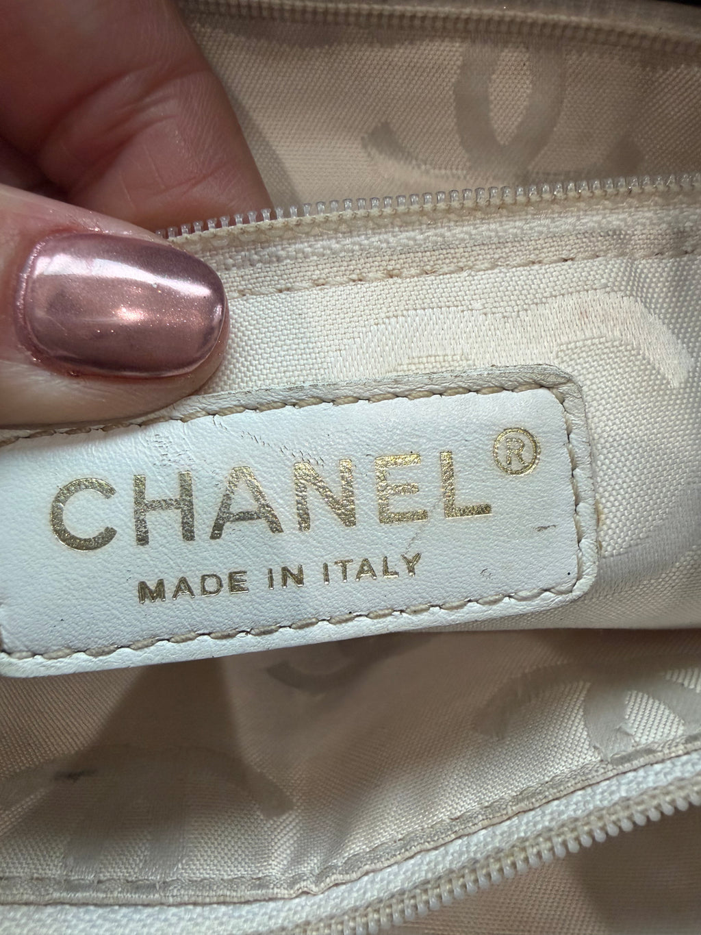 Vintage Chanel Shopper Tote Black Quilted with Gold Accent