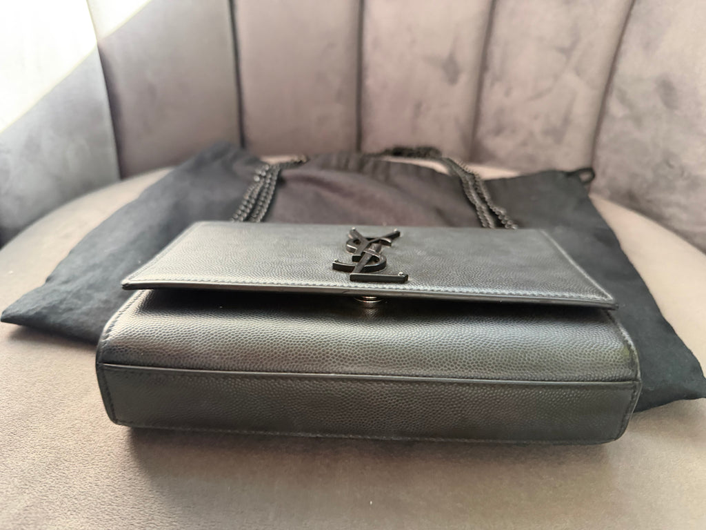 Yves Saint Laurent So Black Leather Chain Crossbody Bag