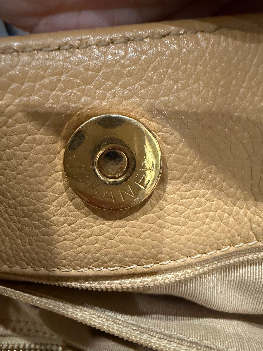 CHANEL Cerf Exec Tote Bag 24k Gold
