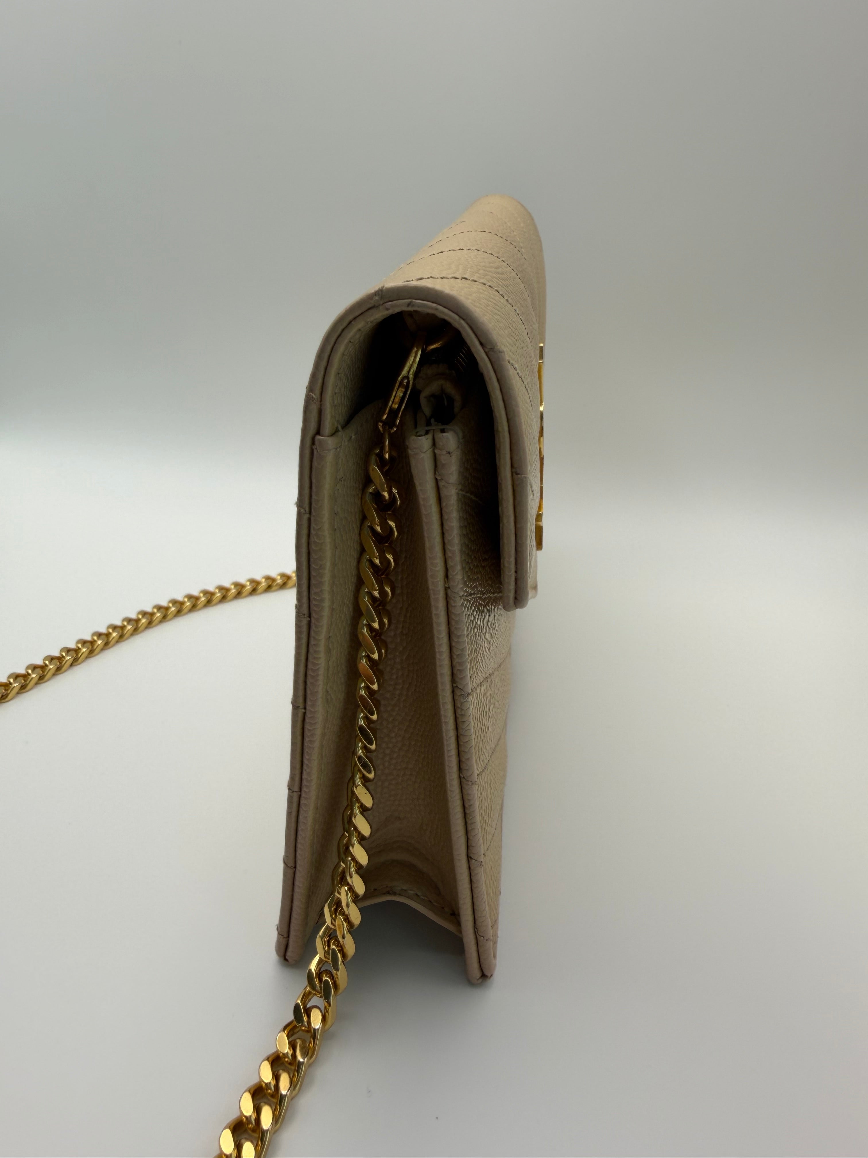 YSL Cassandre envelope flap wallet on chain
