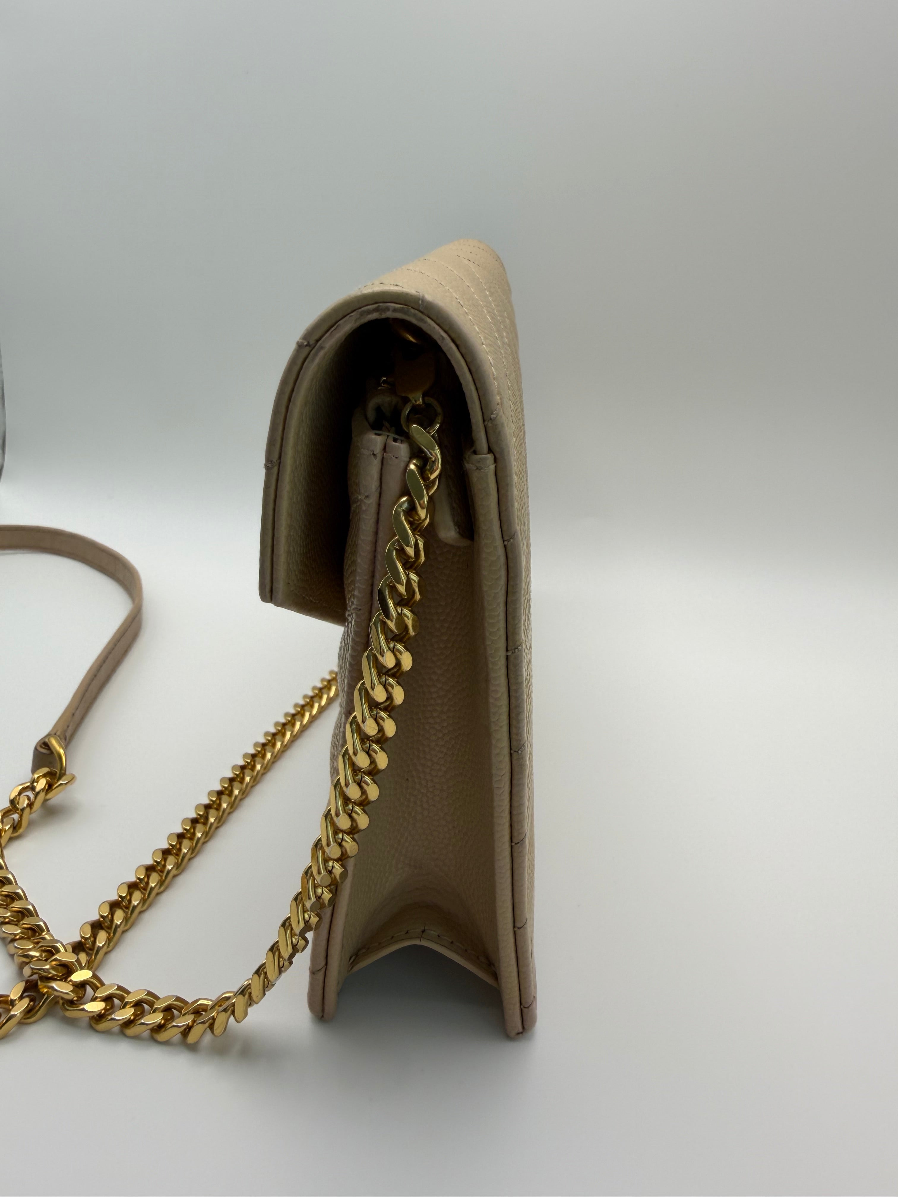 YSL Cassandre envelope flap wallet on chain