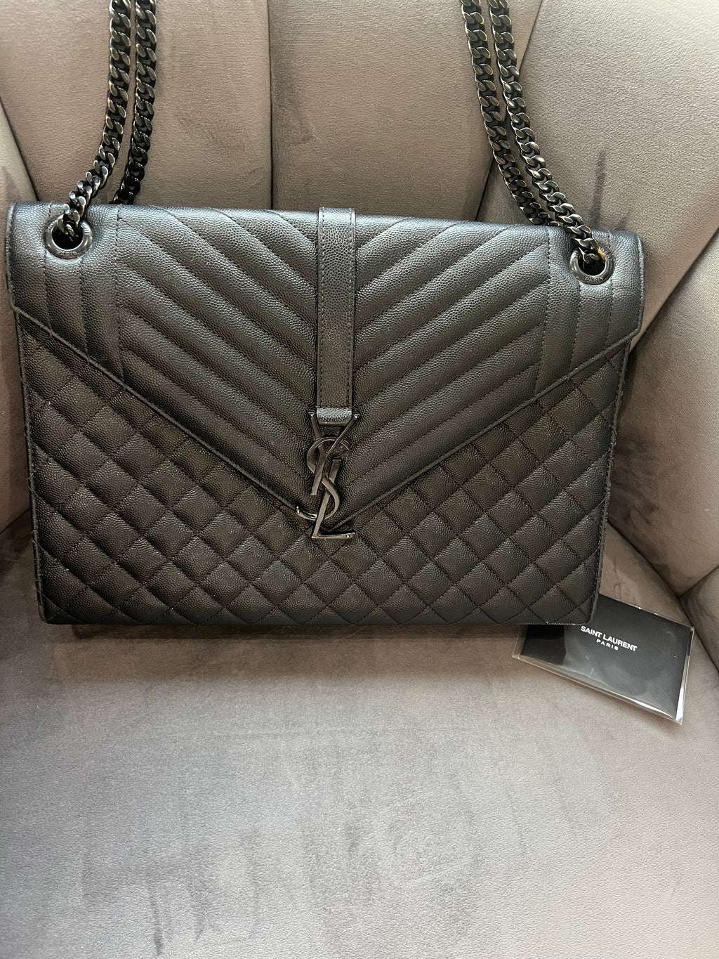 YSL Large Mixed Matelasse Shoulder Bag