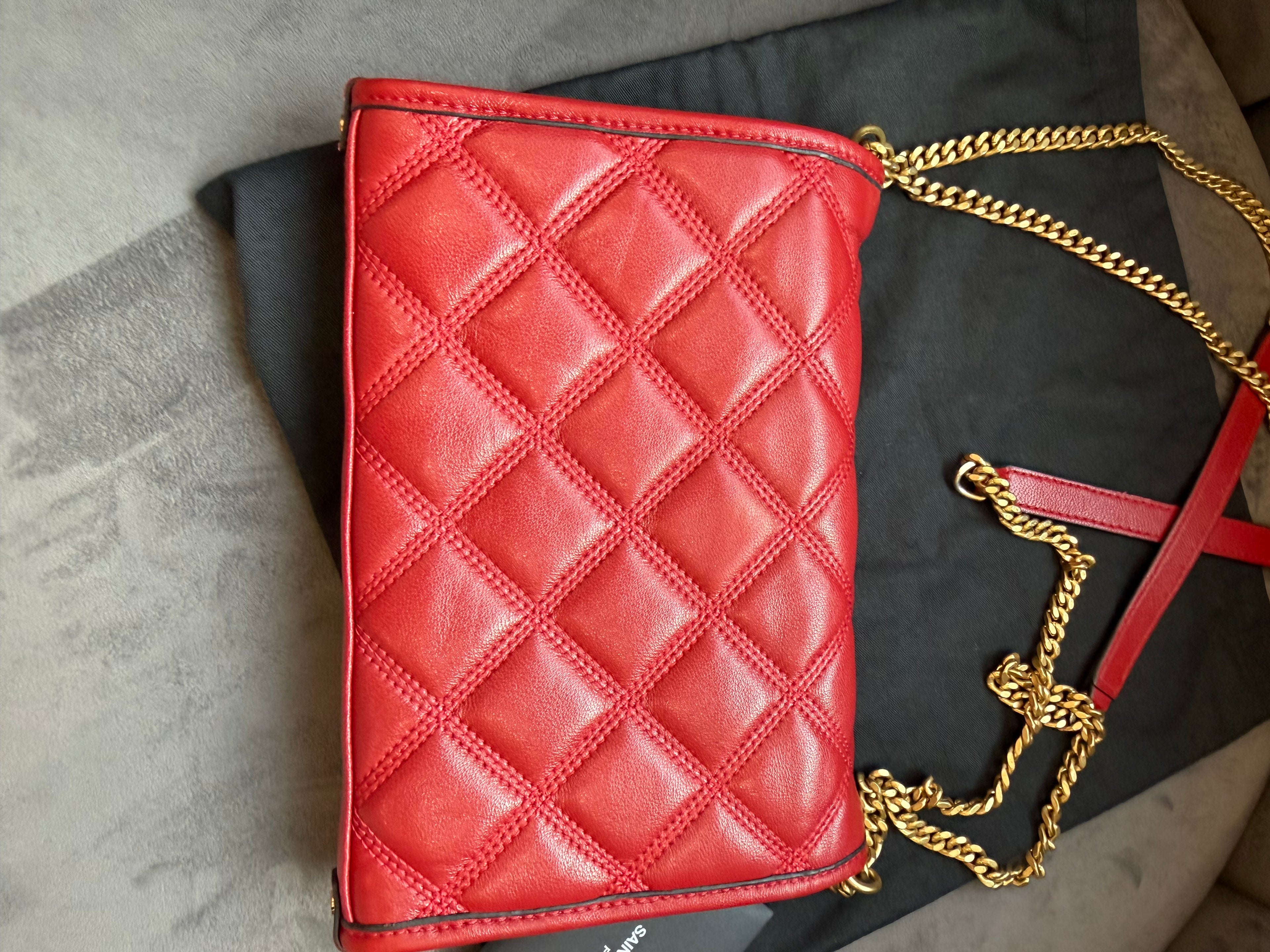 Yves Saint Laurent Becky Red Small Crossbody