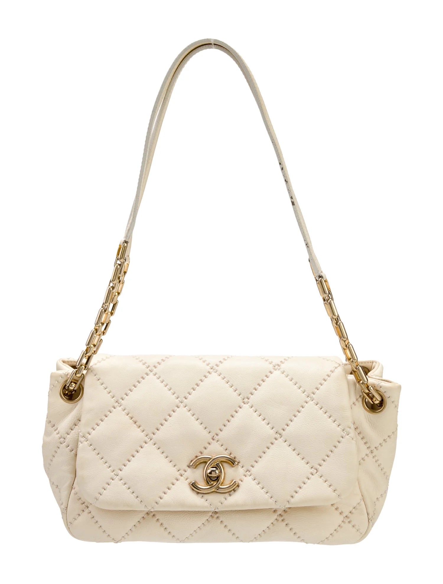 Vintage Chanel Quilted Chain Single Flap Bag