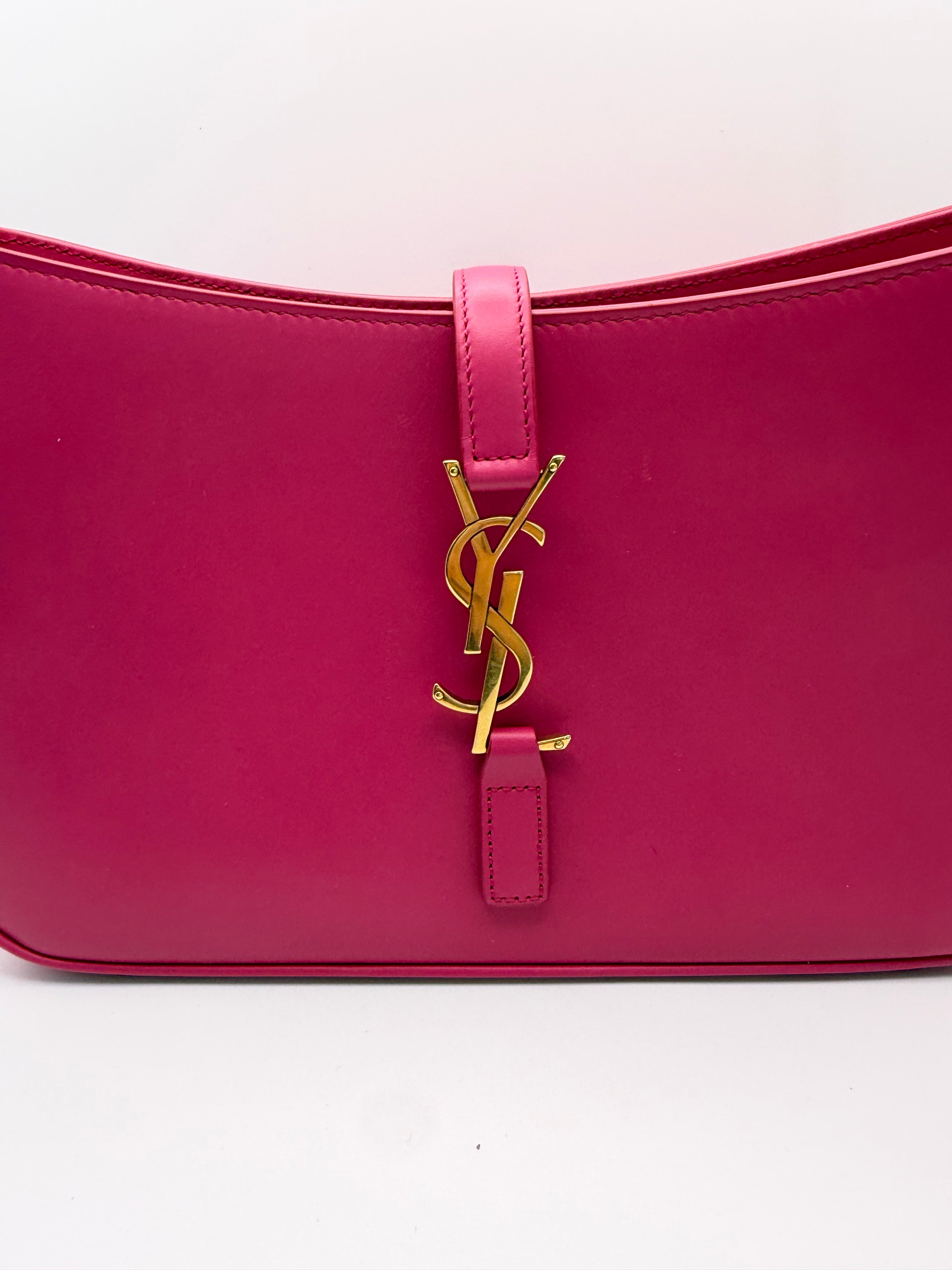 NWT Saint Laurent YSL Le 5 A 7 Hobo Bag – Pink