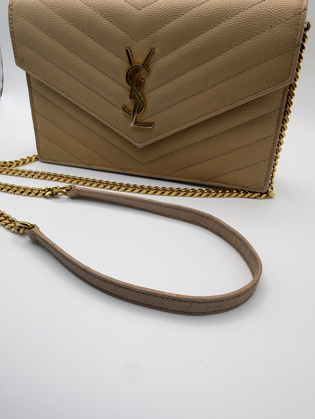 YSL Cassandre envelope flap wallet on chain