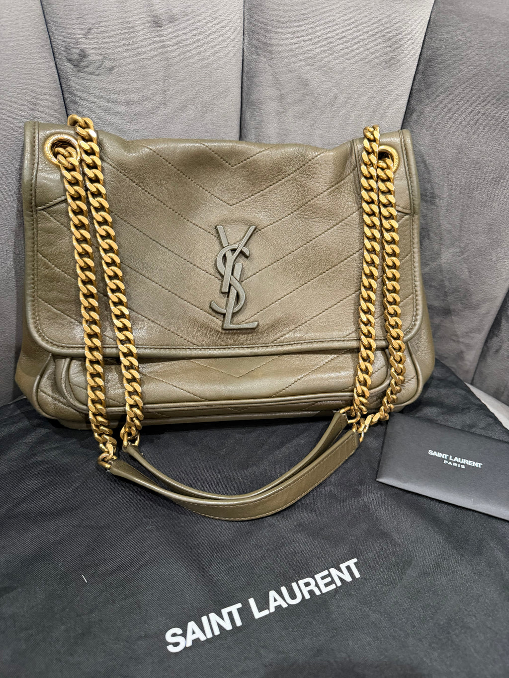Saint Laurent Niki Chain Flap Bag in Medium